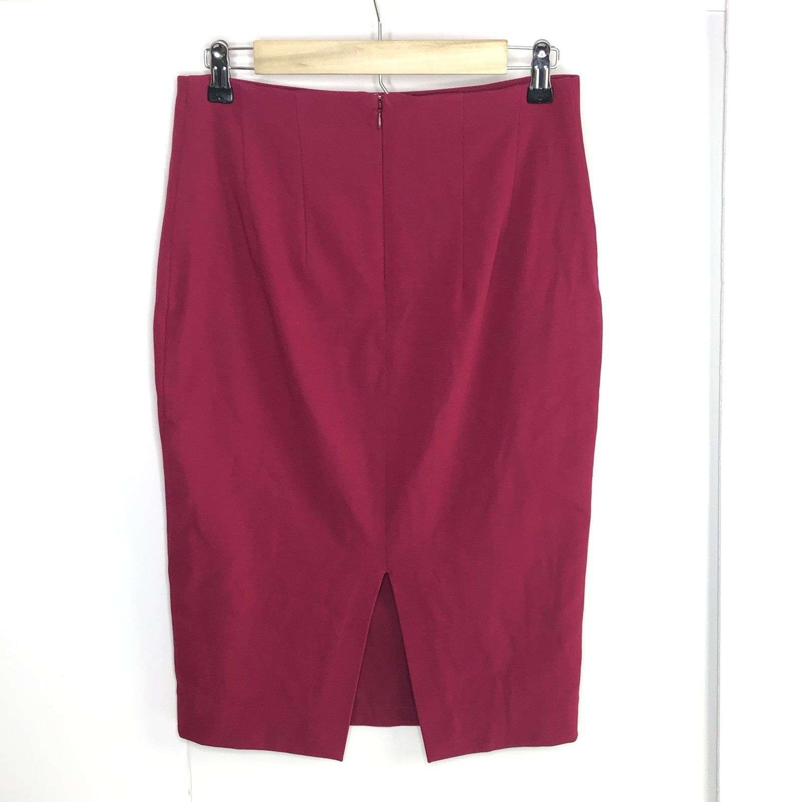 Express Express Y2K Magenta Hot Pink Pencil Skirt Sz 4 Slit Back Size 27" / US 4 / IT 40 - 2 Thumbnail
