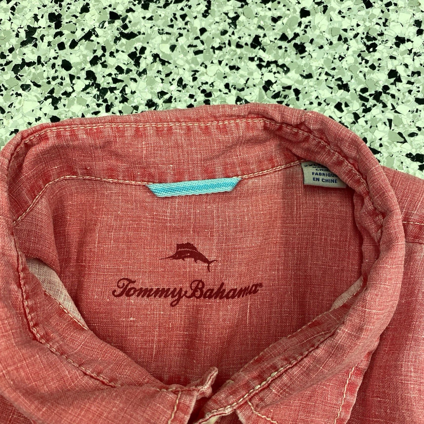 Tommy Bahama Tommy Bahama Shirt Mens 2XLT Pink Linen Button Down Long Sleeve Casual Size US XXL / EU 58 / 5 - 3 Thumbnail