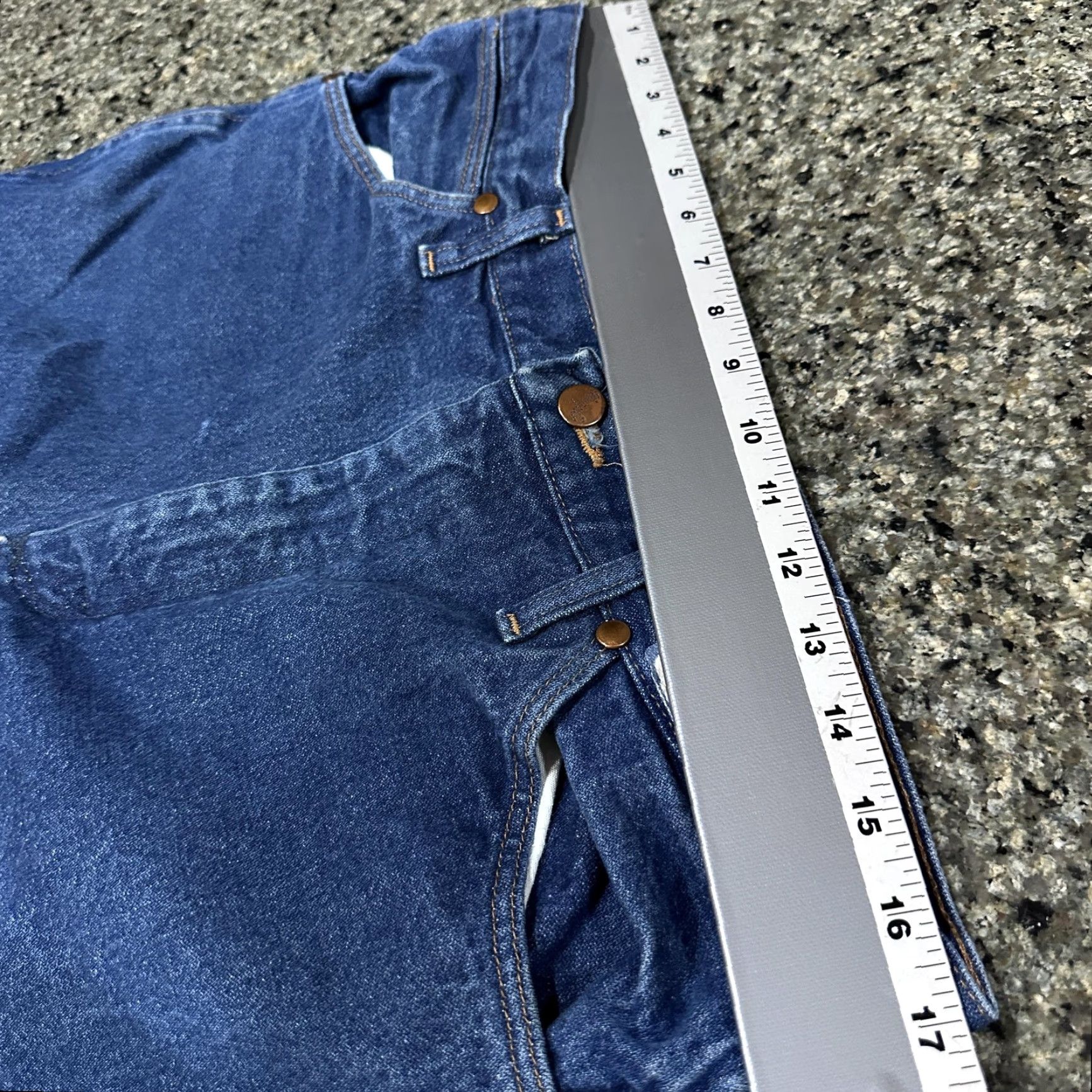 Wrangler VINTAGE Wrangler Cowboy Cut Jeans Men 34x32 Dark Blue Denim Straight 13MWZPW Cowboy Western Rodeo Vintage Men Jeans Size US 34 / EU 50 - 4 Thumbnail