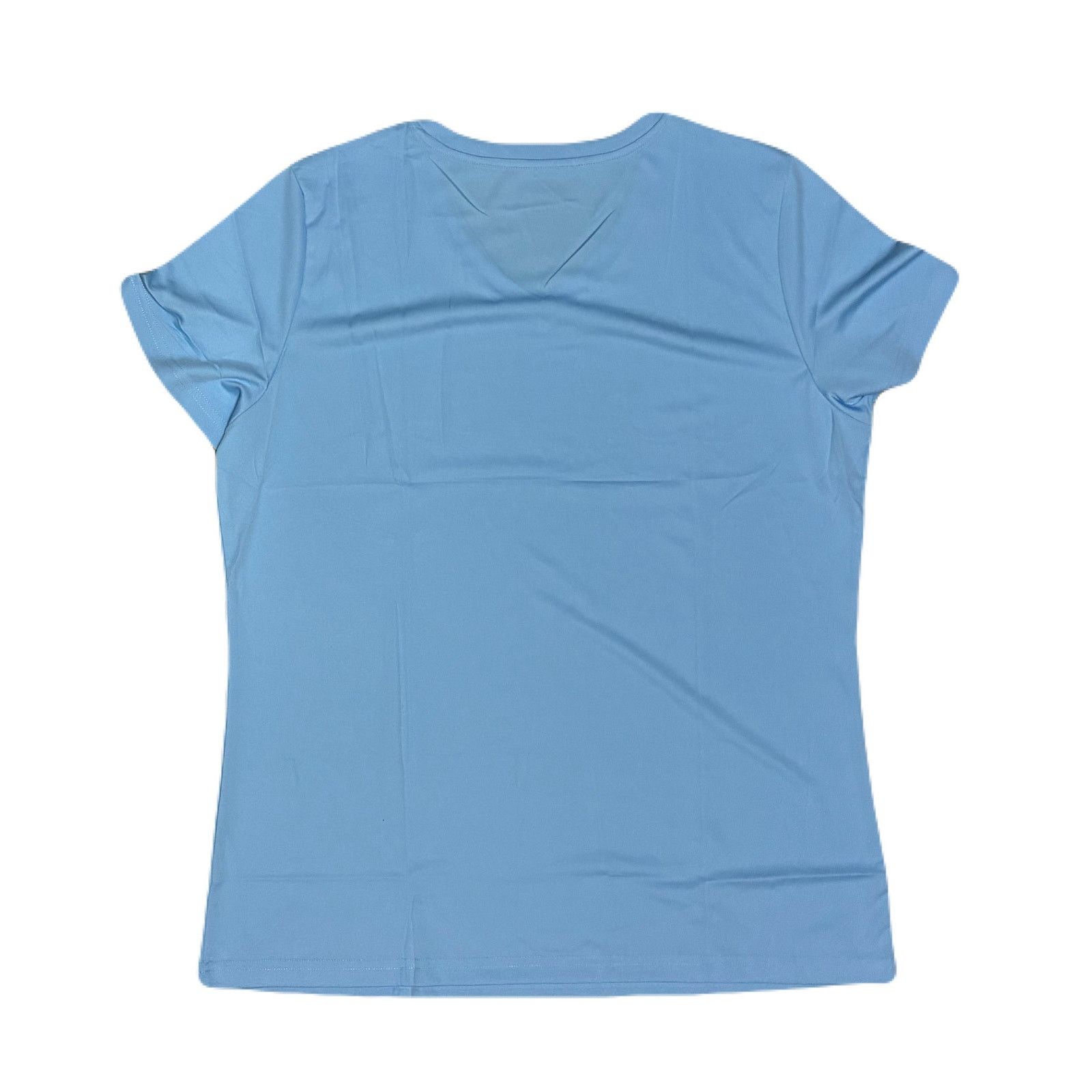 The Unbranded Brand T-Shirt For Women’s Short Sleeve V Neck Dry Workout Top Sz L Size L / US 10 / IT 46 - 4 Thumbnail