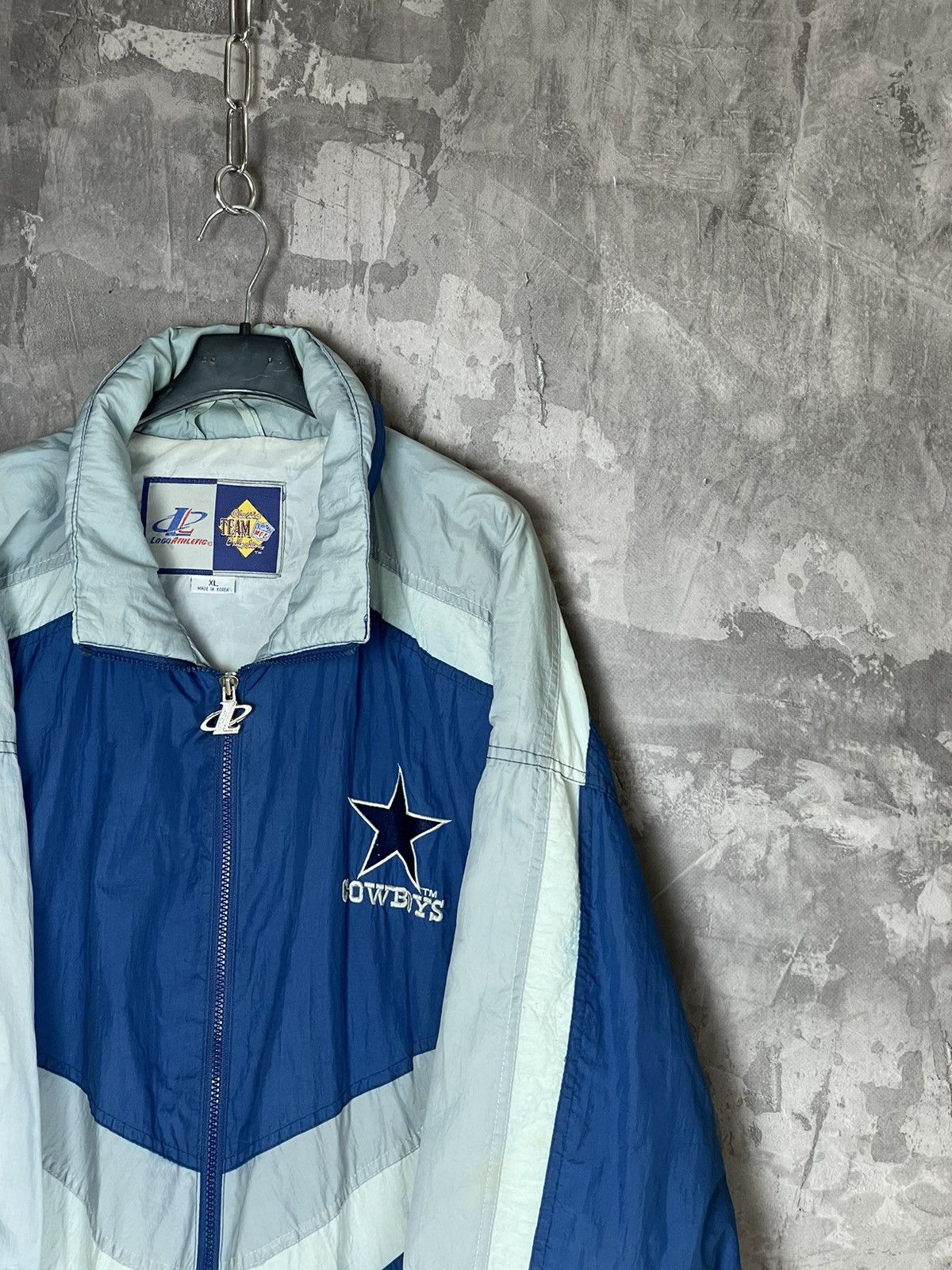 Logo Athletic × NFL × Vintage Vintage Cowboys Logo Athletic Vintage 90s Rare light jacket Size US XL / EU 56 / 4 - 4 Thumbnail