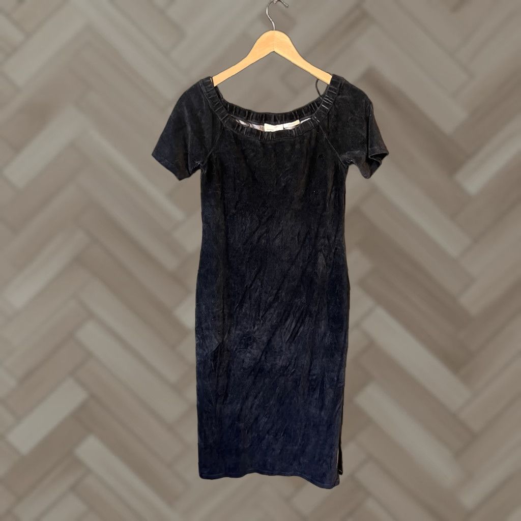 Paloma Wool Paloma Wool Womens Black Buenaventura Corduroy Dress Short Sleeve L NWT Shirt Dress Black Womens Paloma Wool Size 36" / US 14 / IT 50 - 1 Thumbnail