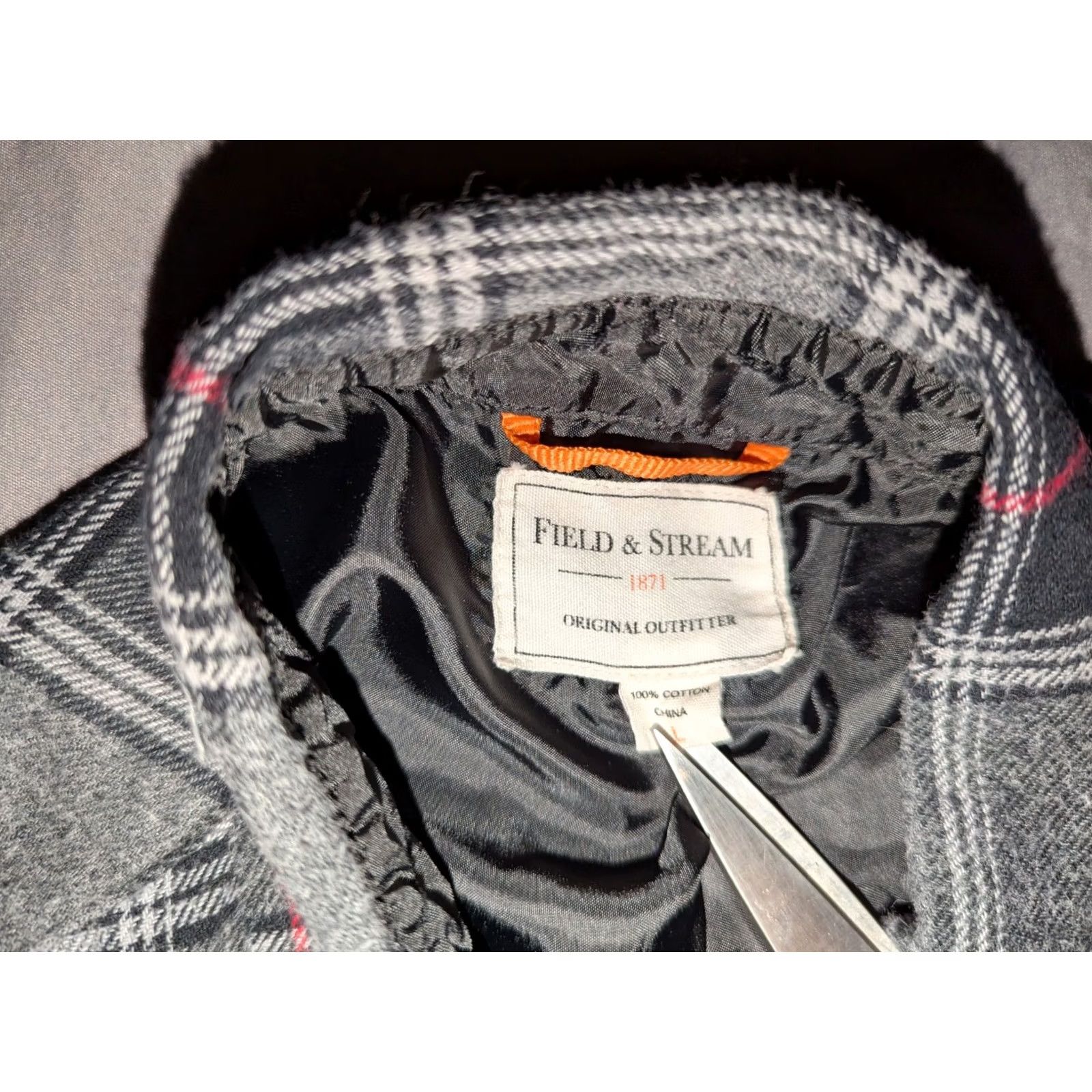 Vintage Field & Stream Shirt Button-Up Mens L Black Plaid Flannel Casual Button-Down Shirt Size US L / EU 52-54 / 3 - 2 Thumbnail
