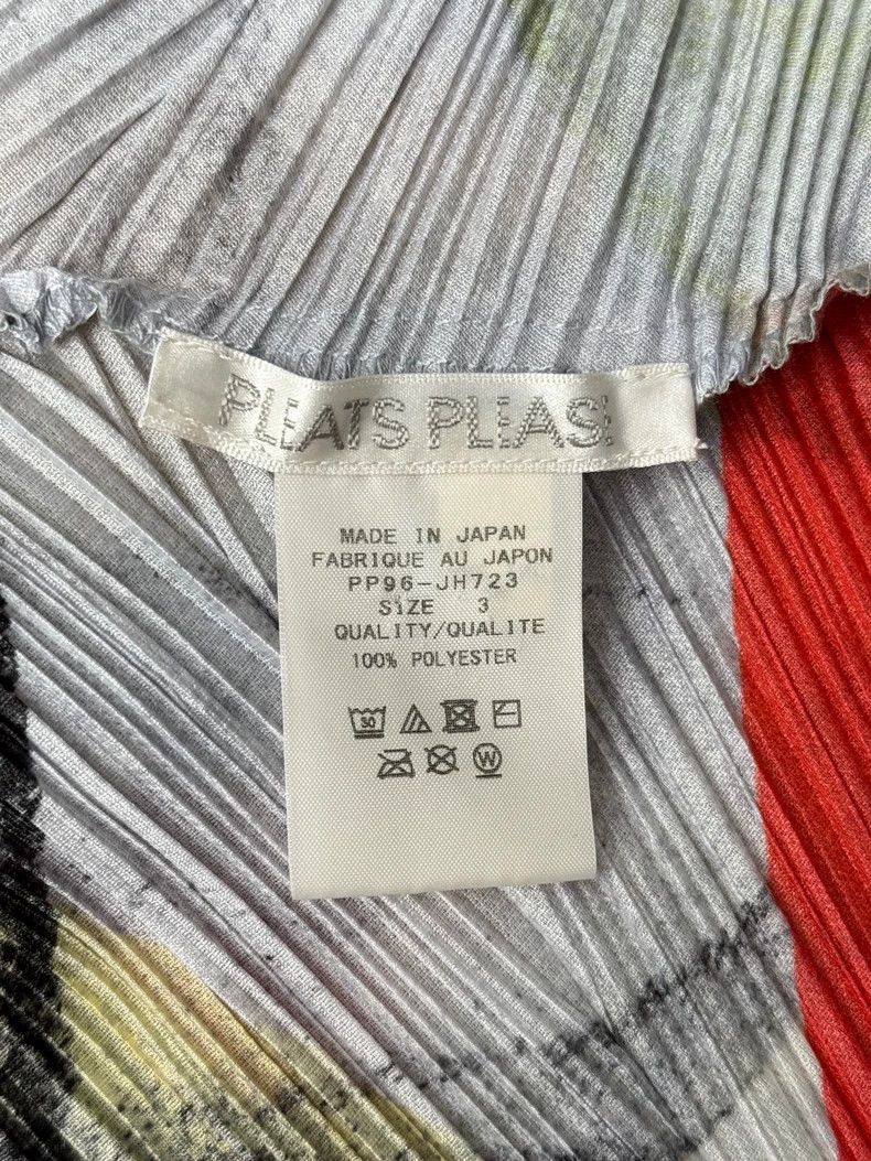 Issey Miyake Issey Miyake Colorful ink-wash pleated dress Size L / US 10 / IT 46 - 4 Thumbnail