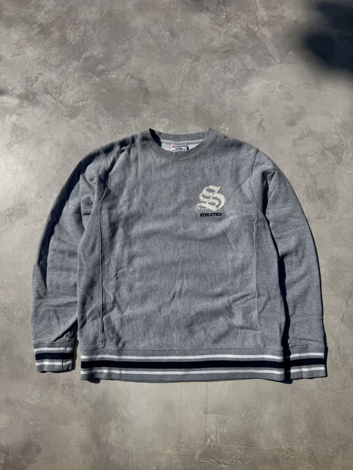 Stussy Vintsge Stussy Athletic Heavy Cotton Sweatshirt Size US S / EU 44-46 / 1 - 1 Thumbnail