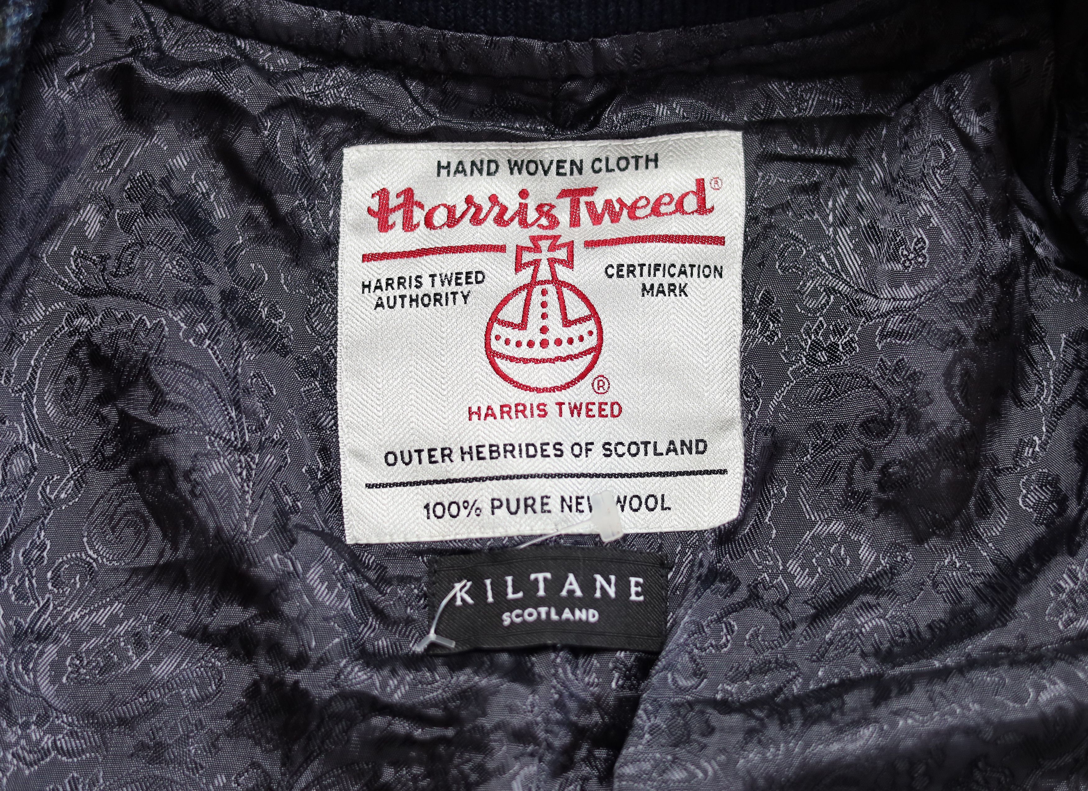 Harris Tweed Men's Kiltane Harris Tweed Bomber Jacket - Dogstooth Size US M / EU 48-50 / 2 - 5 Thumbnail