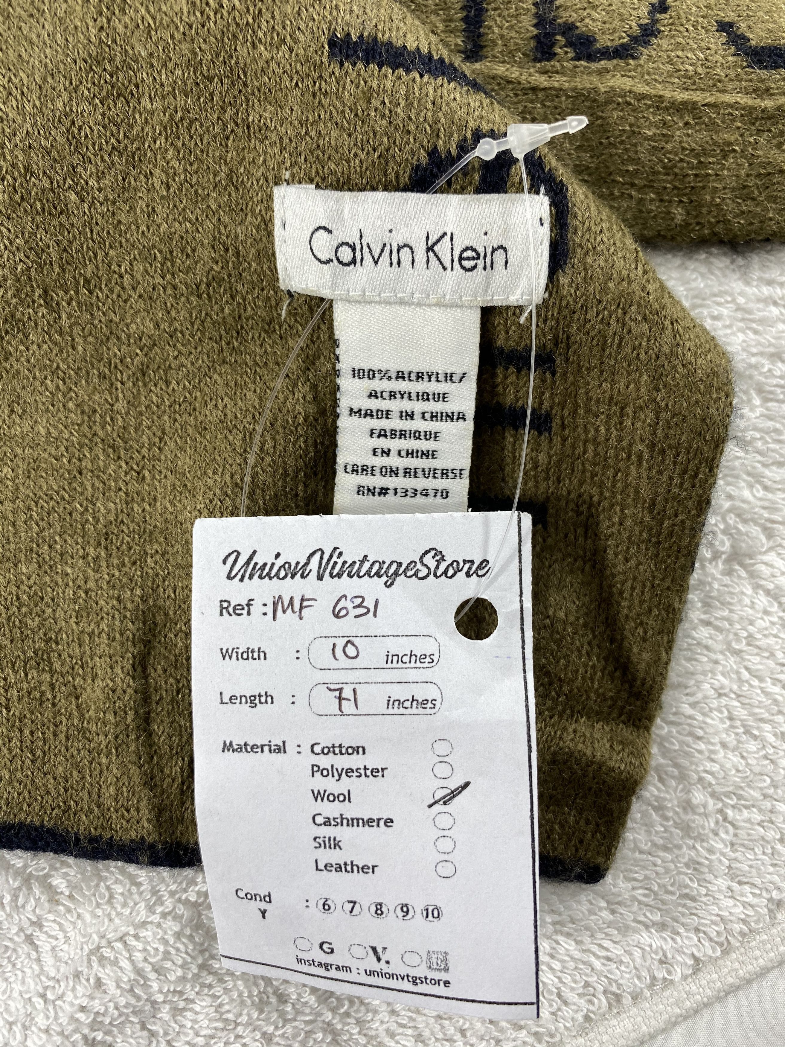 Calvin Klein Vintage Calvin Klein Scarf/Muffler/Neckwear MF631 Size ONE SIZE - 4 Thumbnail