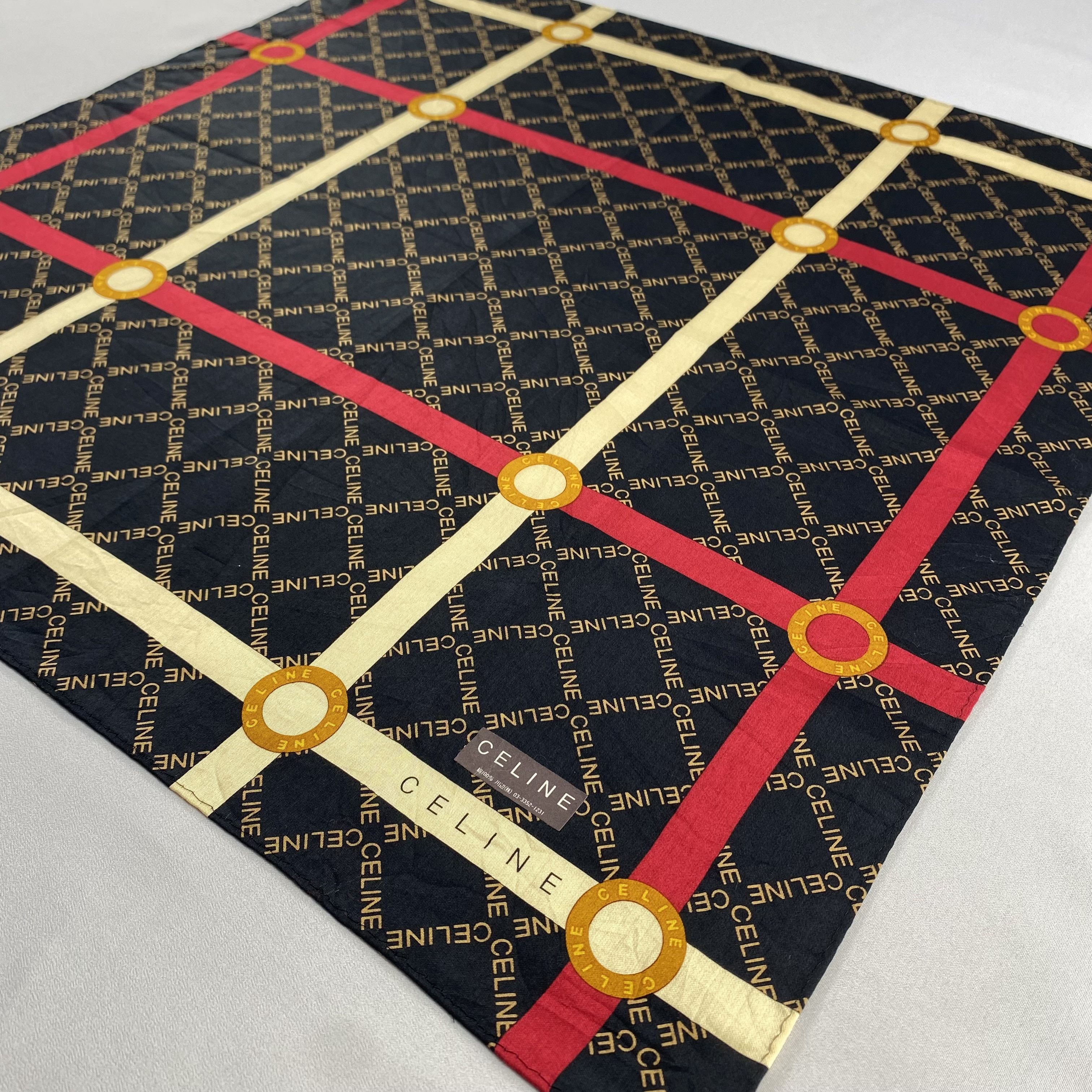 Celine × Vintage Celine Bandana/ Handkerchief / Neckerchief-P1777 Size ONE SIZE - 2 Thumbnail