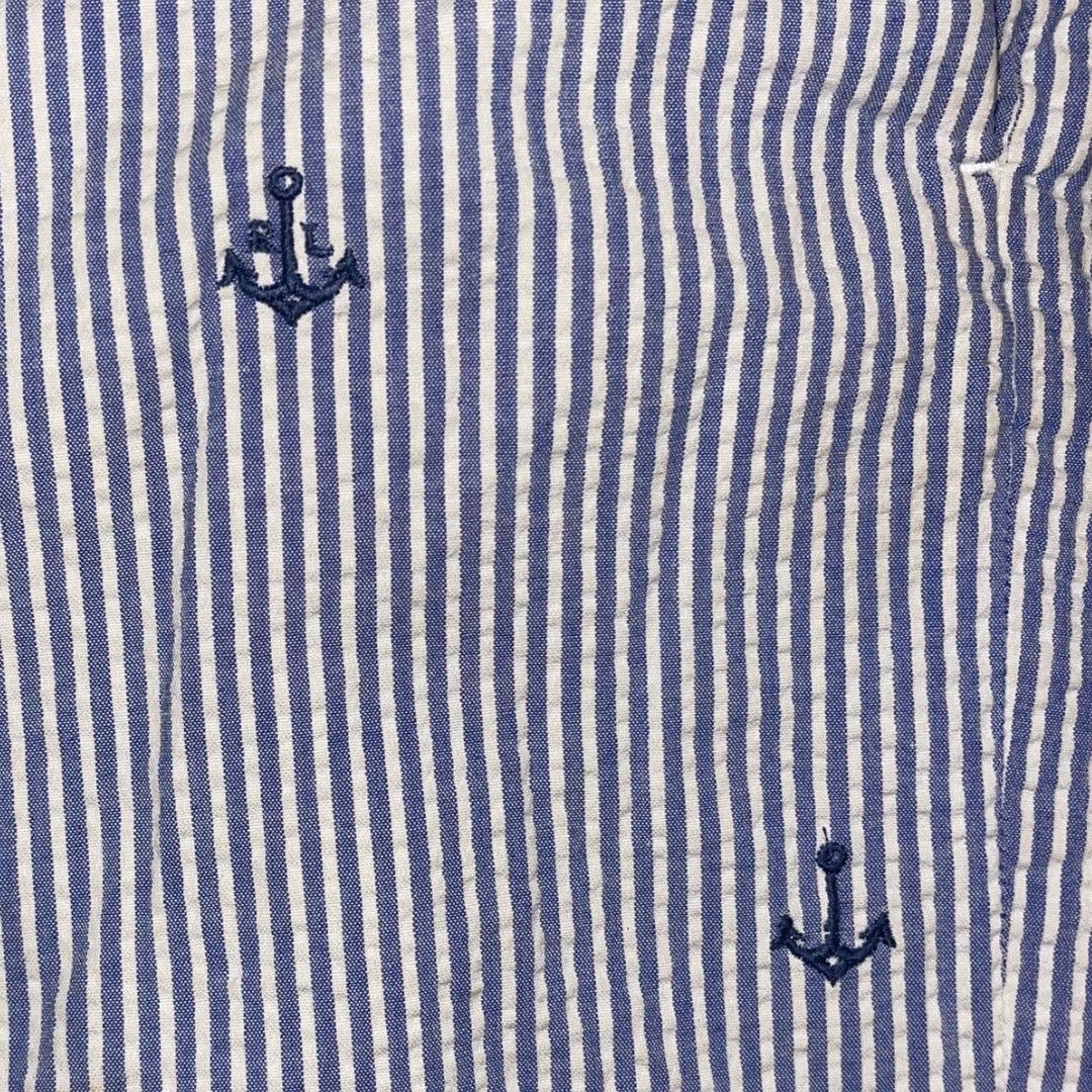 Polo Ralph Lauren Anchor Blue Striped Short SZ 40 Stretch Classic Fit Nautical Size US 40 / EU 56 - 5 Thumbnail