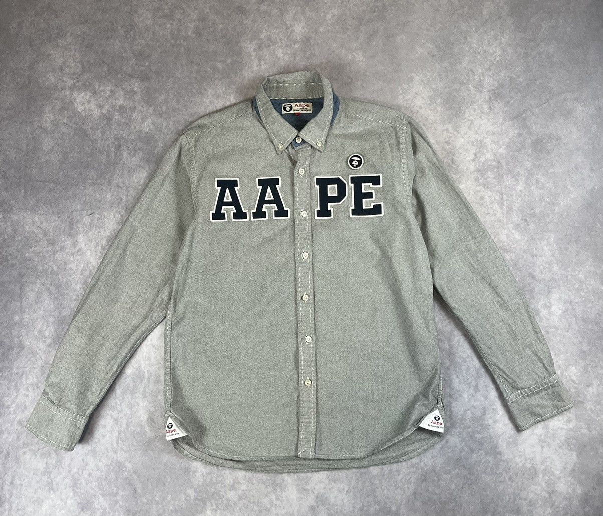 Aape × Bape Aape by A Bathing Ape Applique Oxford BD Shirt L Size Size US L / EU 52-54 / 3 - 1 Thumbnail