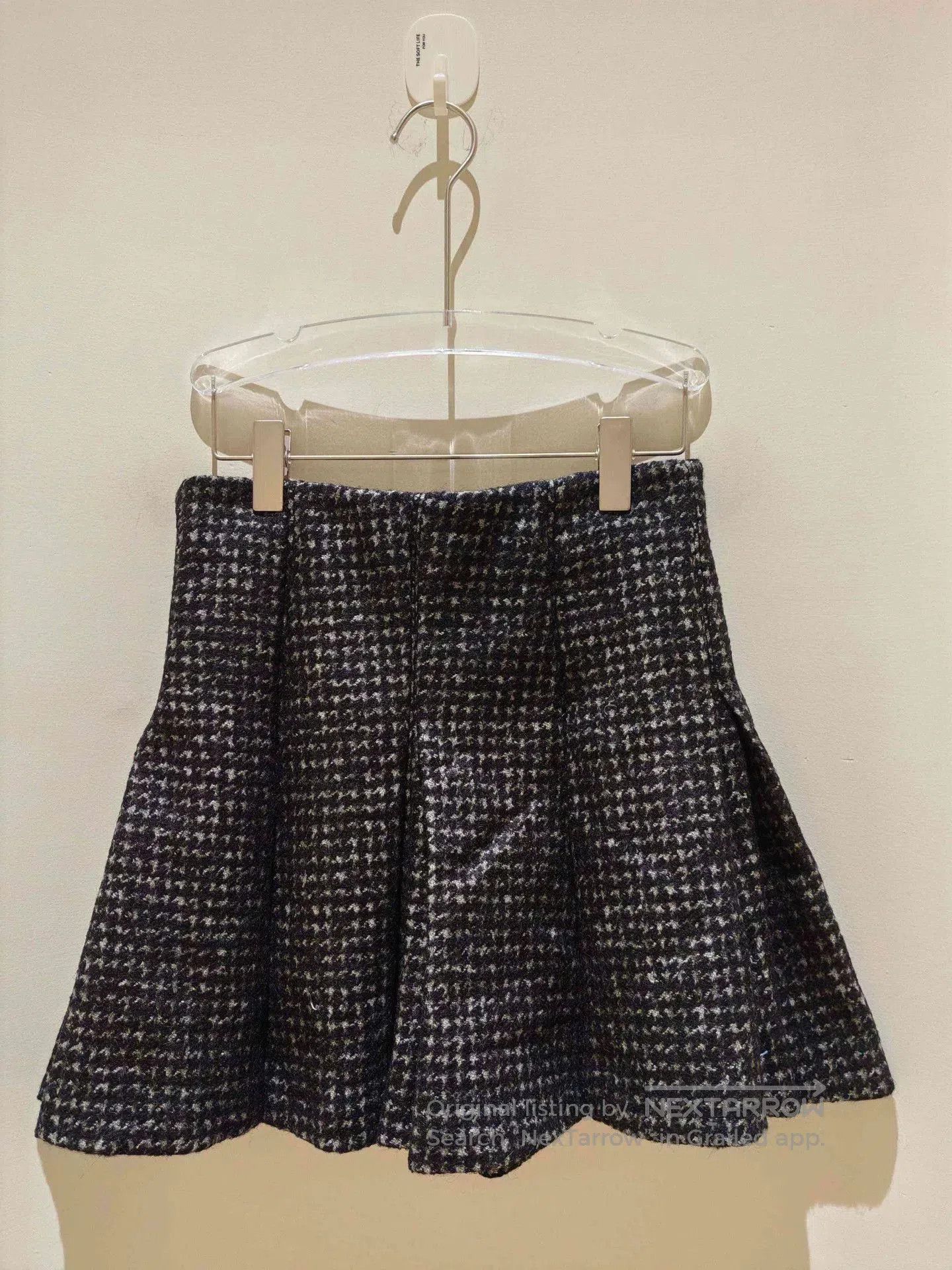 Dior Christian Dior Houndstooth Wool Blend Skirt. Size 28" / US 6 / IT 42 - 2 Thumbnail