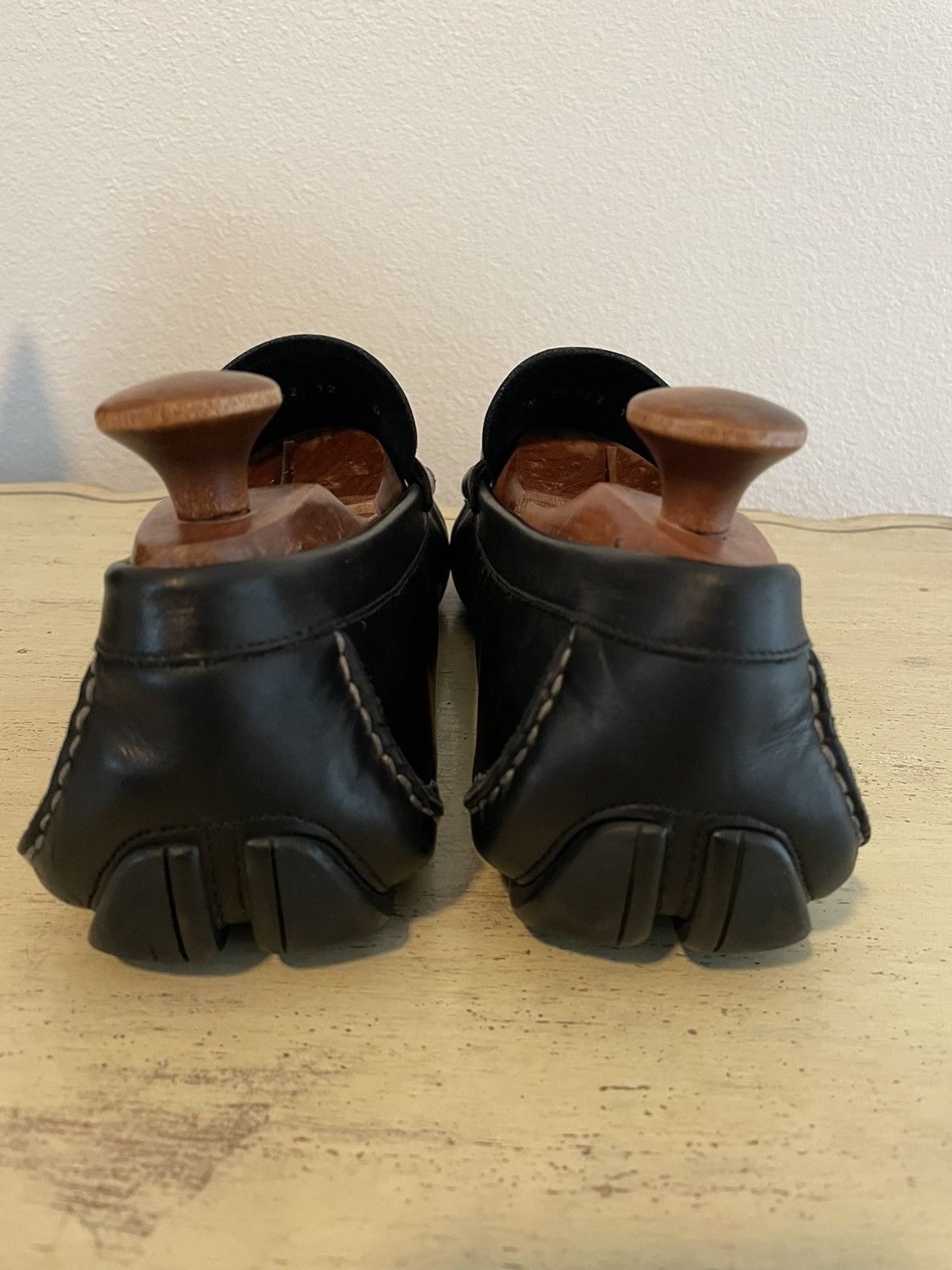 Salvatore Ferragamo Parigi Gancini Leather Drivers Size US 12 / EU 45 - 3 Thumbnail