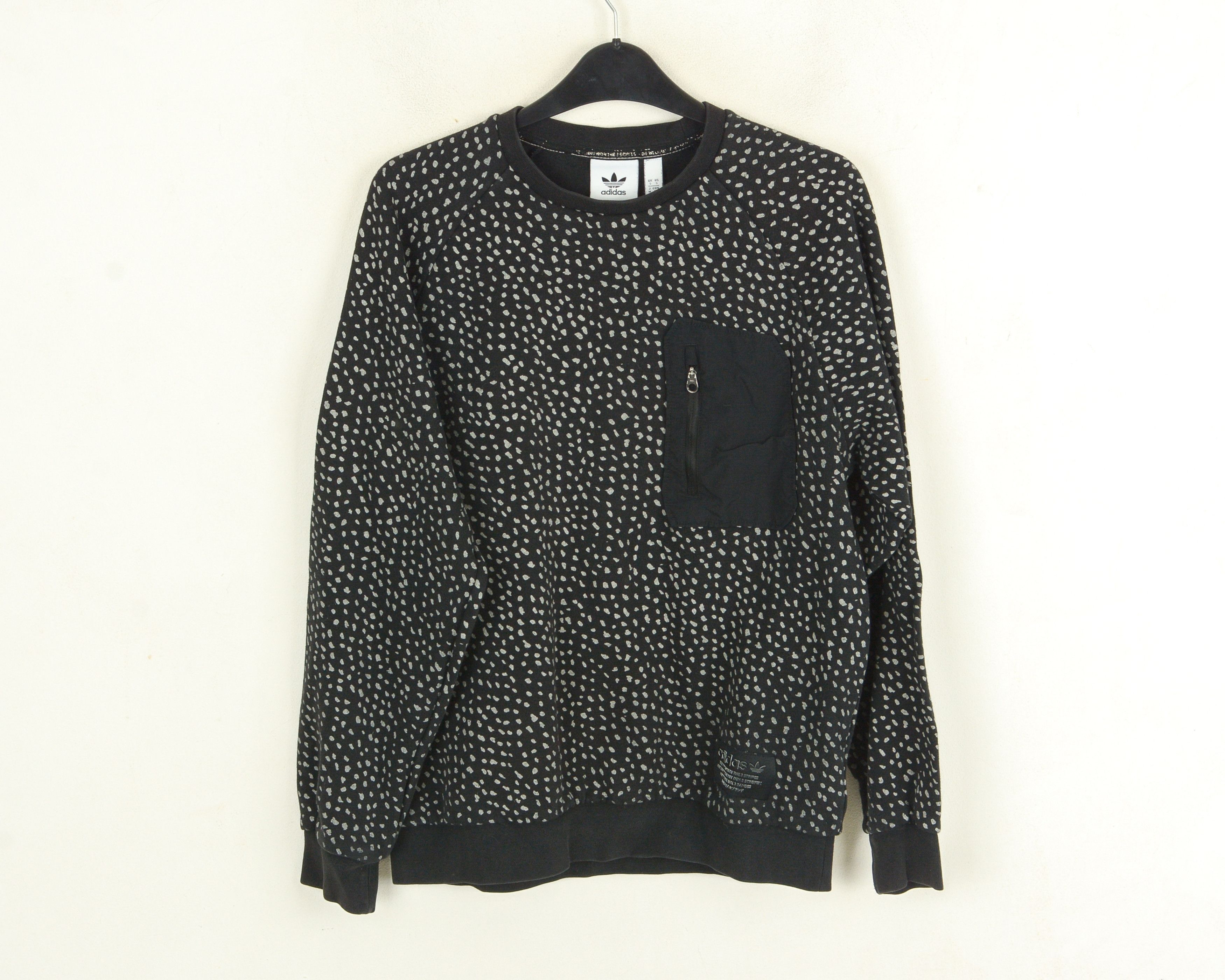 Adidas Dotted Mens UK S US Jumper Pullover Sweatshirt Crew Neck Size US S / EU 44-46 / 1 - 1 Thumbnail