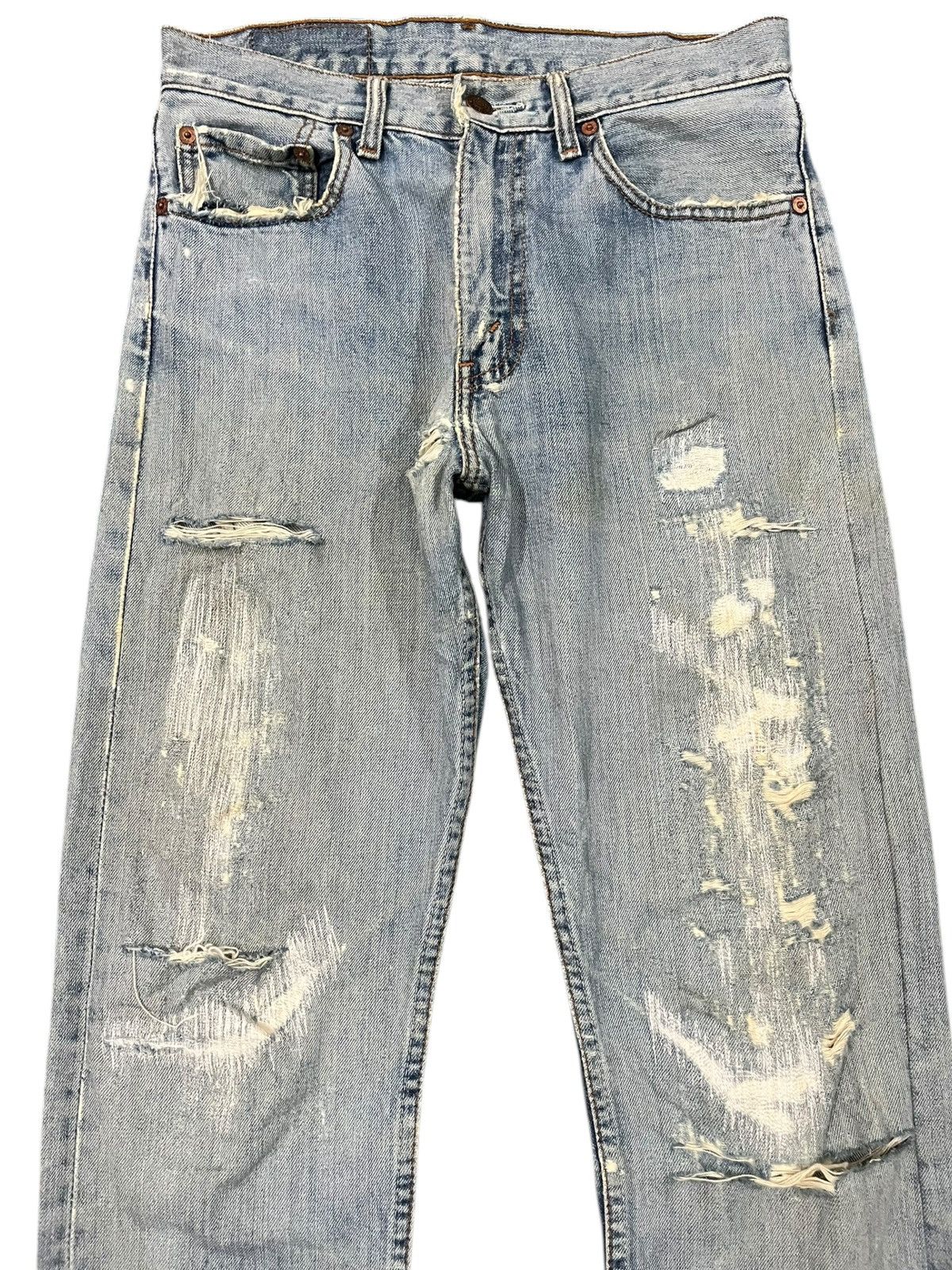 LVC × Levi's × Levi's Vintage Clothing Vintage Levi’s 505 Ripped Grunge Distressed Denim Size US 29 - 2 Thumbnail