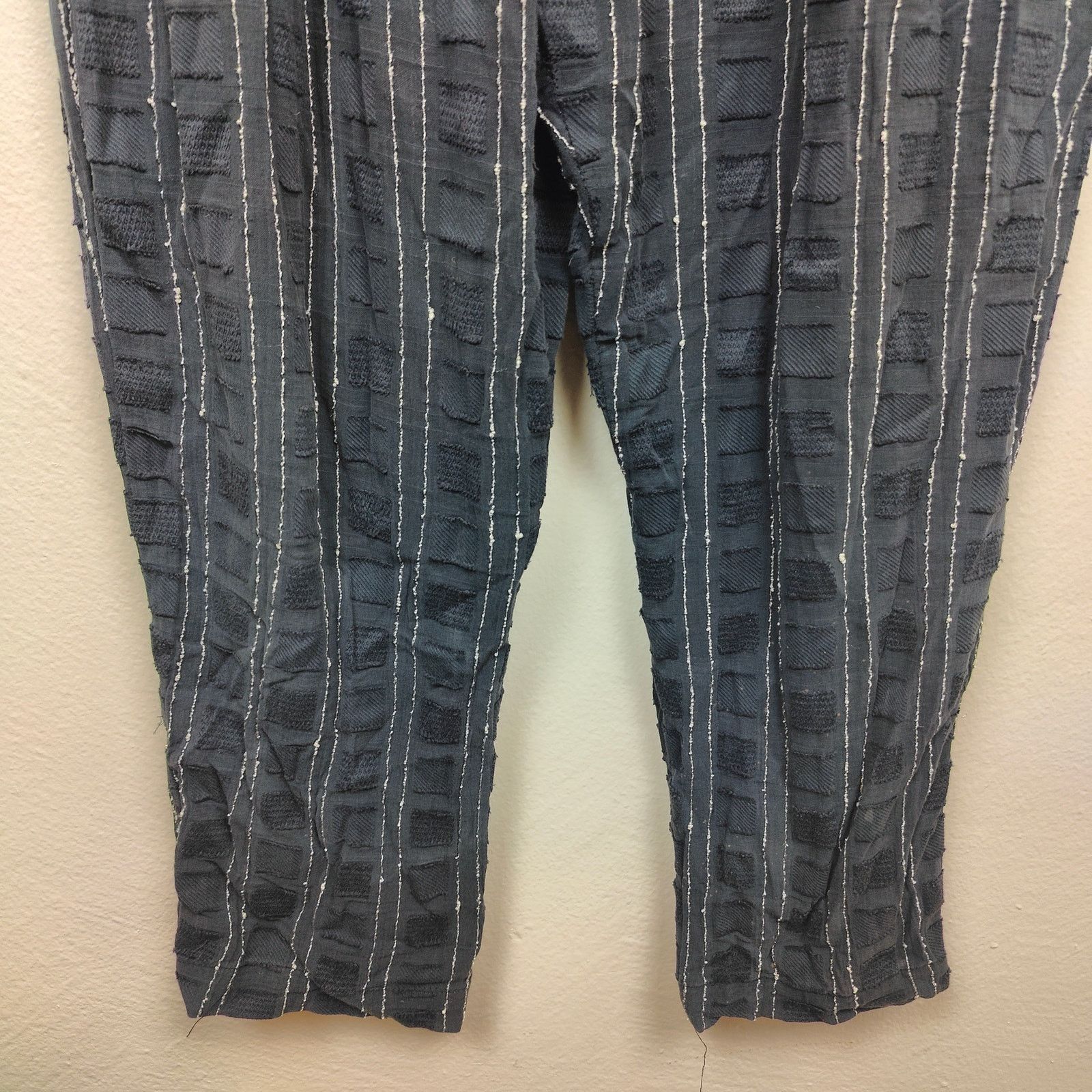 Other Ace & Jig Jumpsuit Womens XS Navy Blue Textured Short Sleeve Size 26" / US 2 / IT 38 - 4 Thumbnail