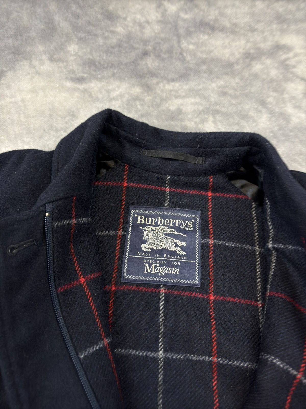 Burberry × Vintage Vintage Burberrys Casual Jacket Zip Quality Wool Alpaca 90s Size US M / EU 48-50 / 2 - 3 Thumbnail