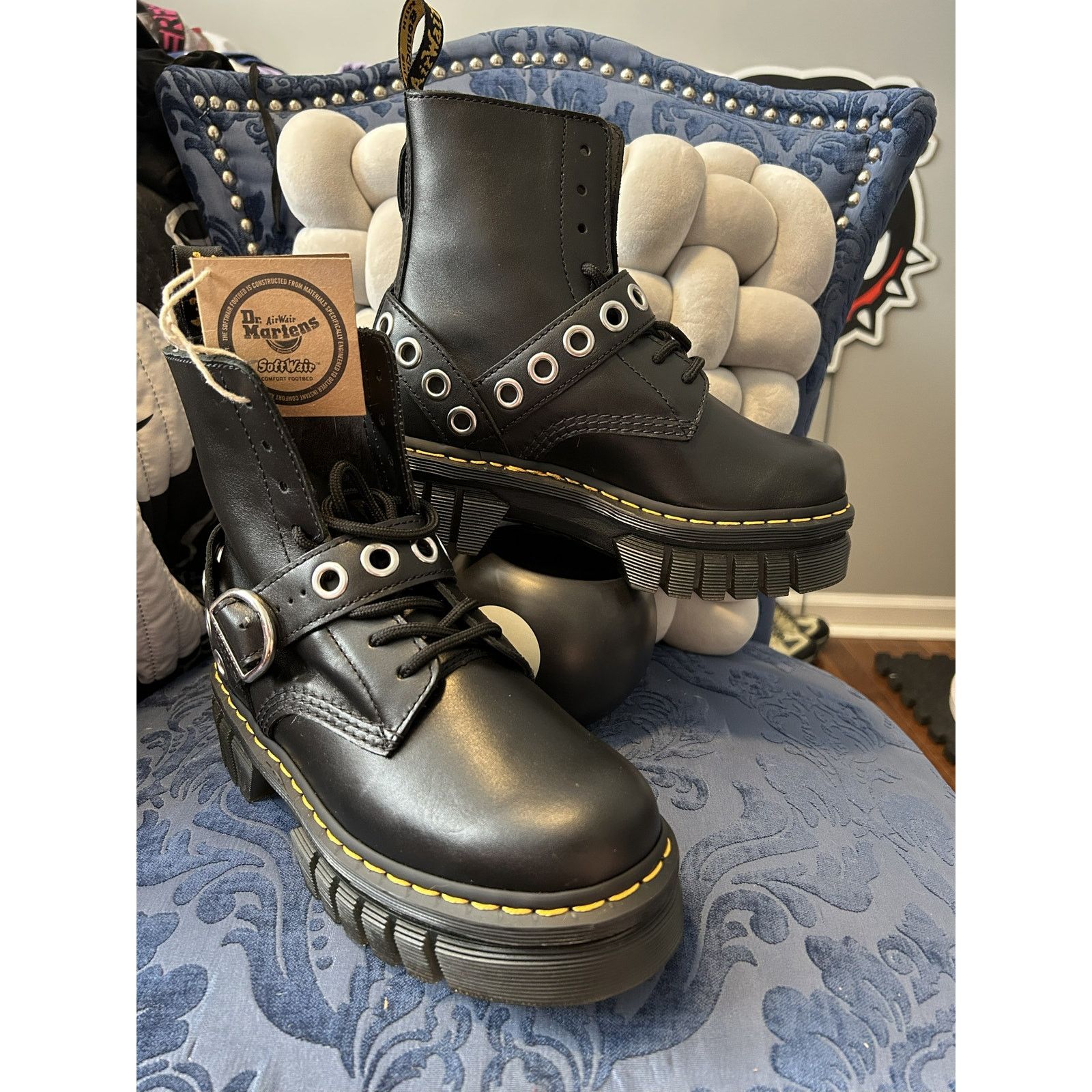 Dr. Martens Dr Martens Audrick Hardware Platform Boots Size 8/EU 39 NWT Size US 8 / IT 38 - 1 Thumbnail