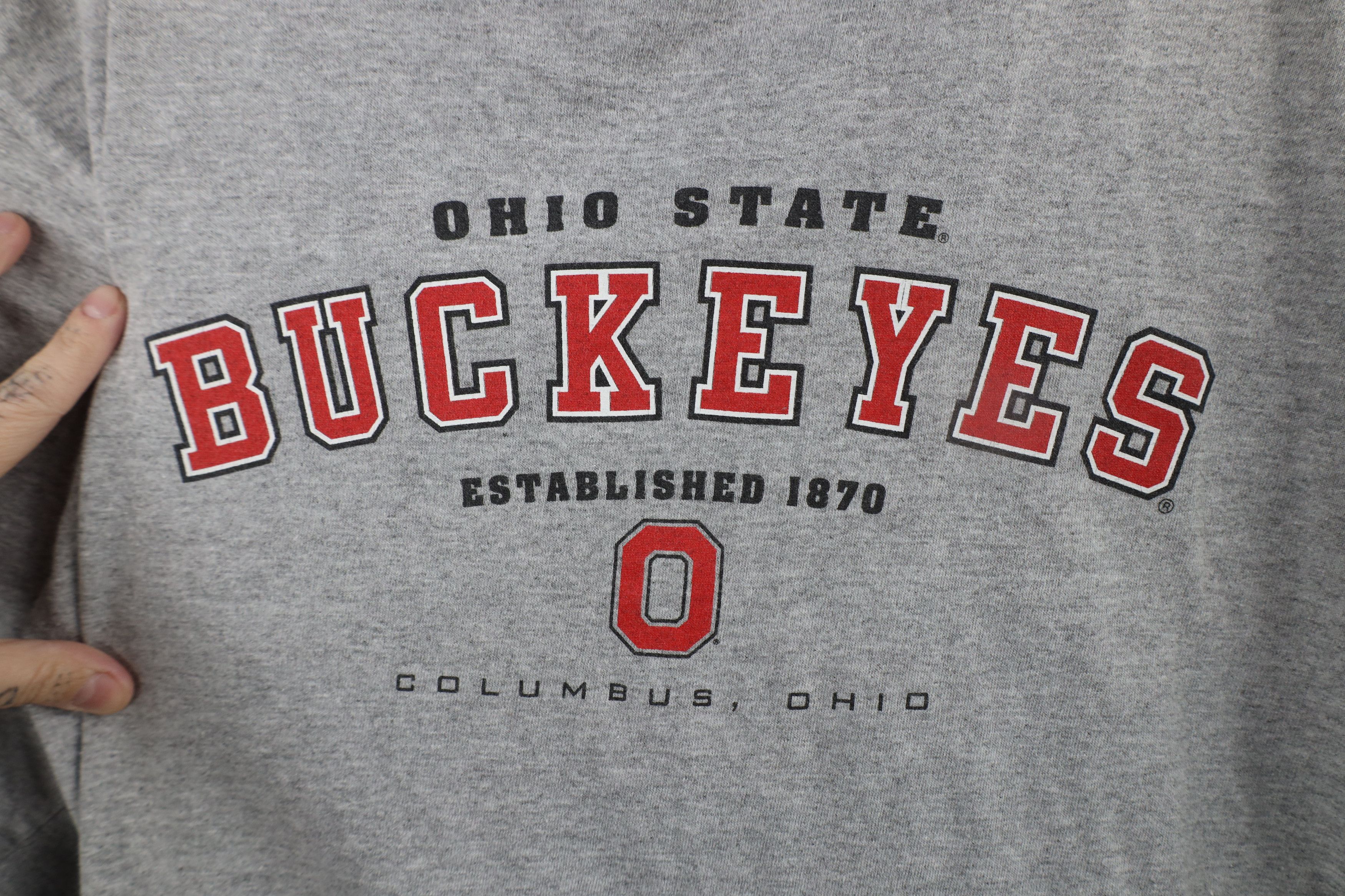 Adidas × Vintage Vintage 90s Adidas Ohio State University Long Sleeve T-Shirt Size US M / EU 48-50 / 2 - 5 Thumbnail