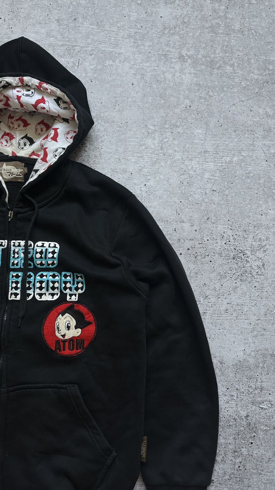 Anime Vintage Astro Boy Atom Holographic Logo Full Zip Hoodie Size US M / EU 48-50 / 2 - 5 Thumbnail