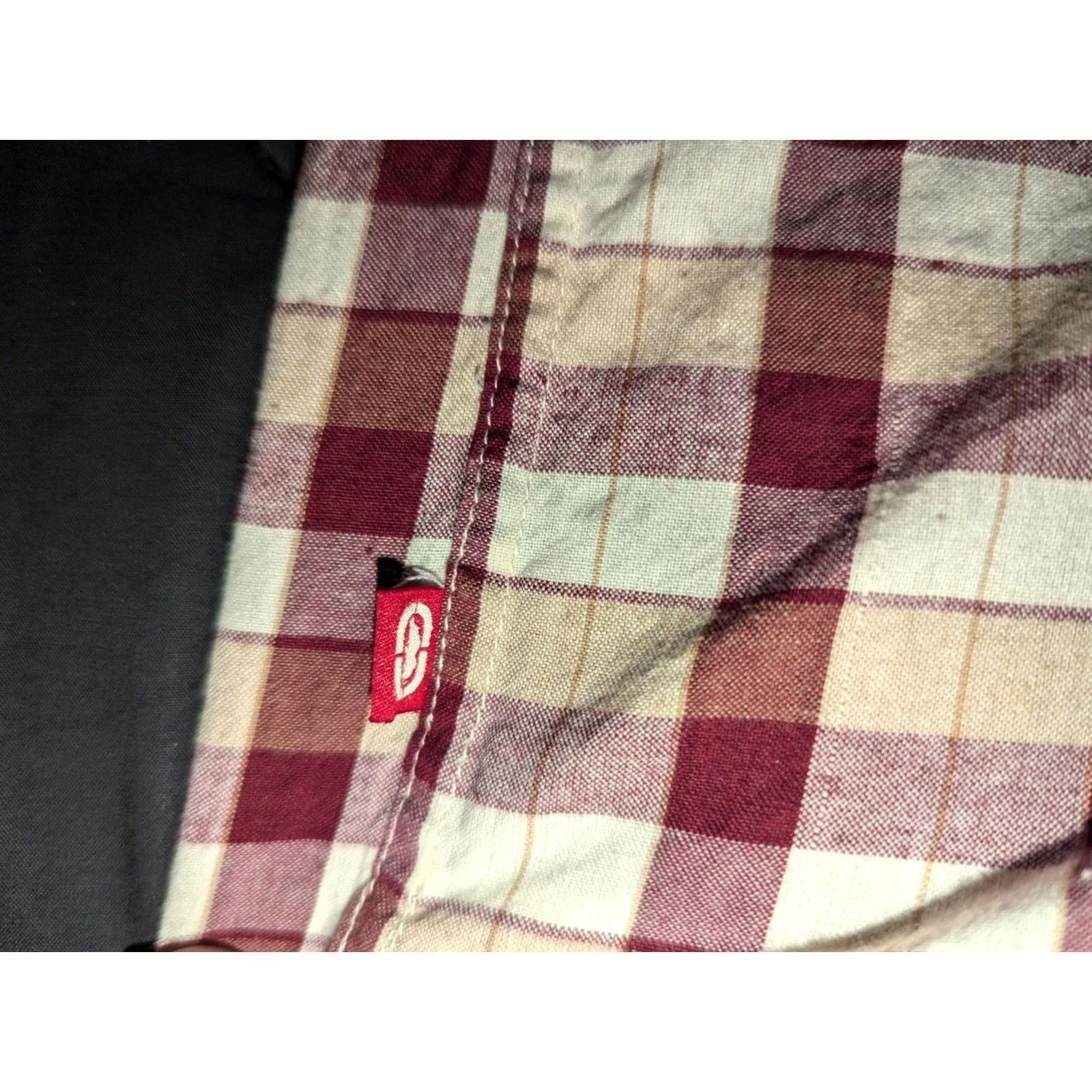 Ecko Unltd. VINTAGE Ecko Unltd Shirt Mens L Plaid Red Check Short Sleeve Button Up The Knite Casual Modern Logo 90s Mens Size US L / EU 52-54 / 3 - 6 Thumbnail