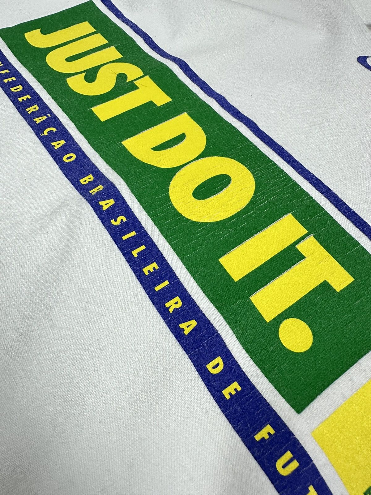 Nike Nike Vintage Logo Just Do It Brazil T-Shirt Size US XL / EU 56 / 4 - 6 Thumbnail