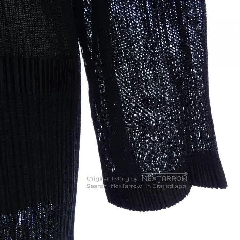 Issey Miyake Issey Miyake Vertical Pleated Sheer Cardigan Size M / US 6-8 / IT 42-44 - 4 Thumbnail