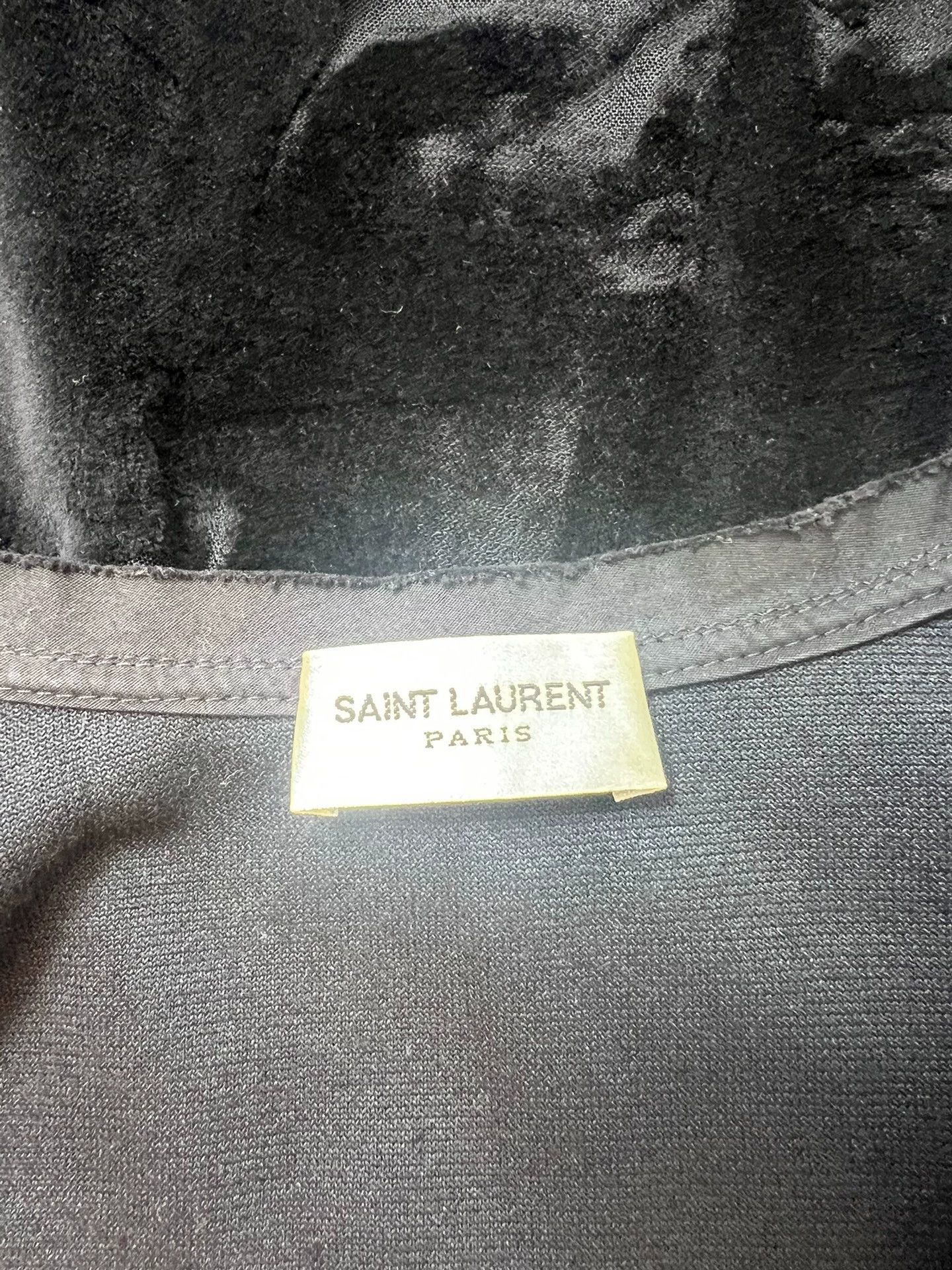 Saint Laurent Paris SLP Destroyed Wormhole Velvet Sleeveless Gilet Sample Size S / US 4 / IT 40 - 6 Thumbnail