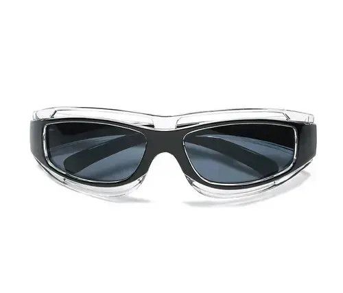 Designer Black Lense Cateye Glasses Punk Style Sunglasses Size ONE SIZE - 2 Thumbnail