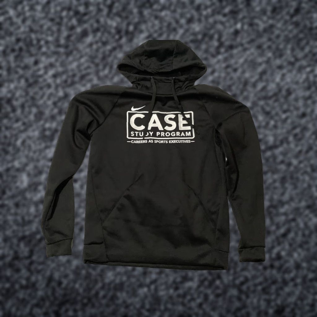 Nike Nike Hoodie Mens Small Black Dri-FIT Pullover Sweatshirt Front Pockets Graphic Print Swoosh CASE Study Program Sports Size US S / EU 44-46 / 1 - 1 Thumbnail