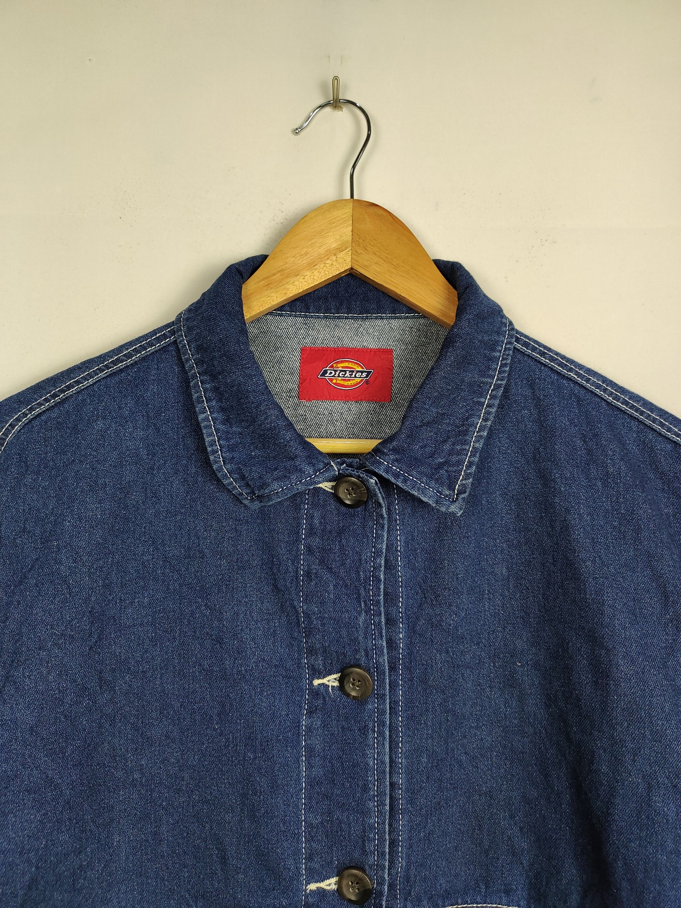 Dickies Dickies Indigo Denim Chore Jacket Workwear Size US M / EU 48-50 / 2 - 2 Thumbnail