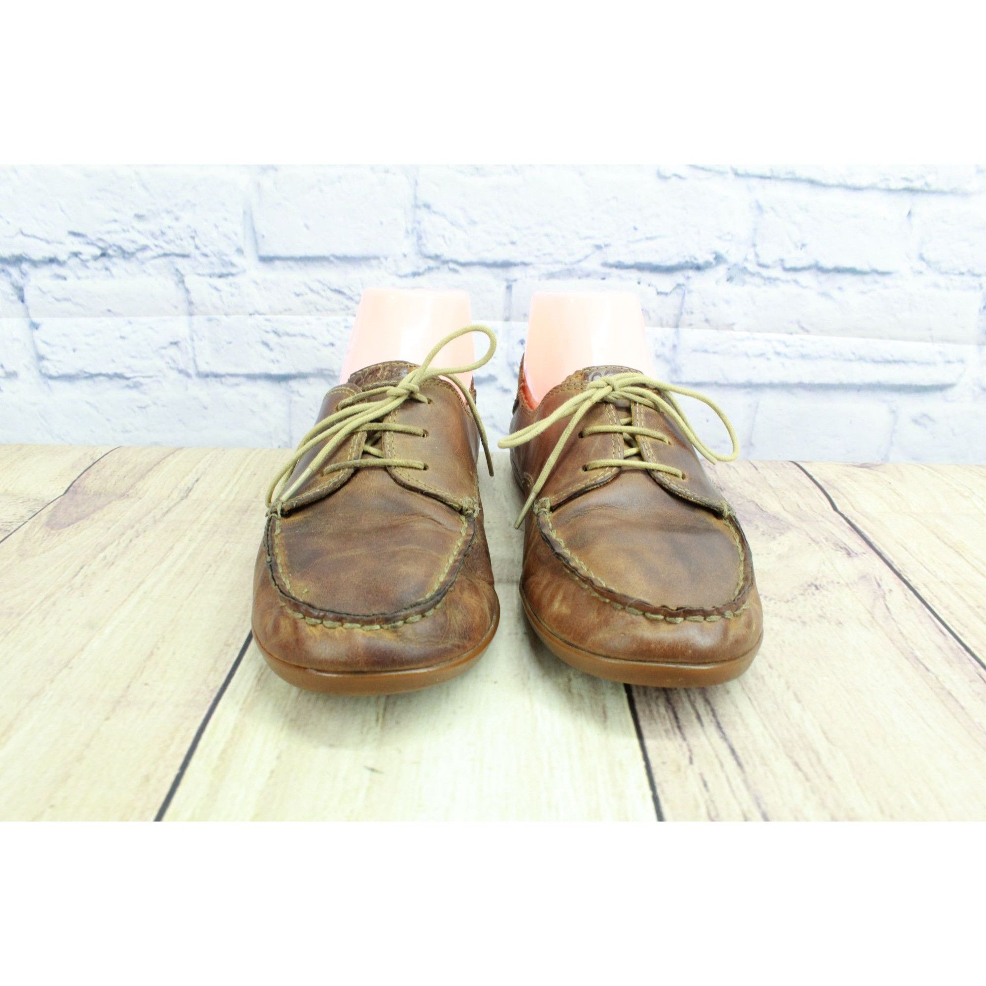 Olukai Olukai Heleuma Women's Leather Comfort Flat Loafer Shoes Size US 7 / IT 37 - 4 Thumbnail