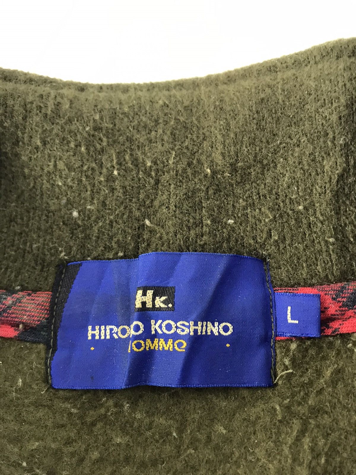Hiroko Koshino Homme Hiroko Koshino Homme Fleece Sweatshirt Sweater Half Zip Size US L / EU 52-54 / 3 - 6 Thumbnail