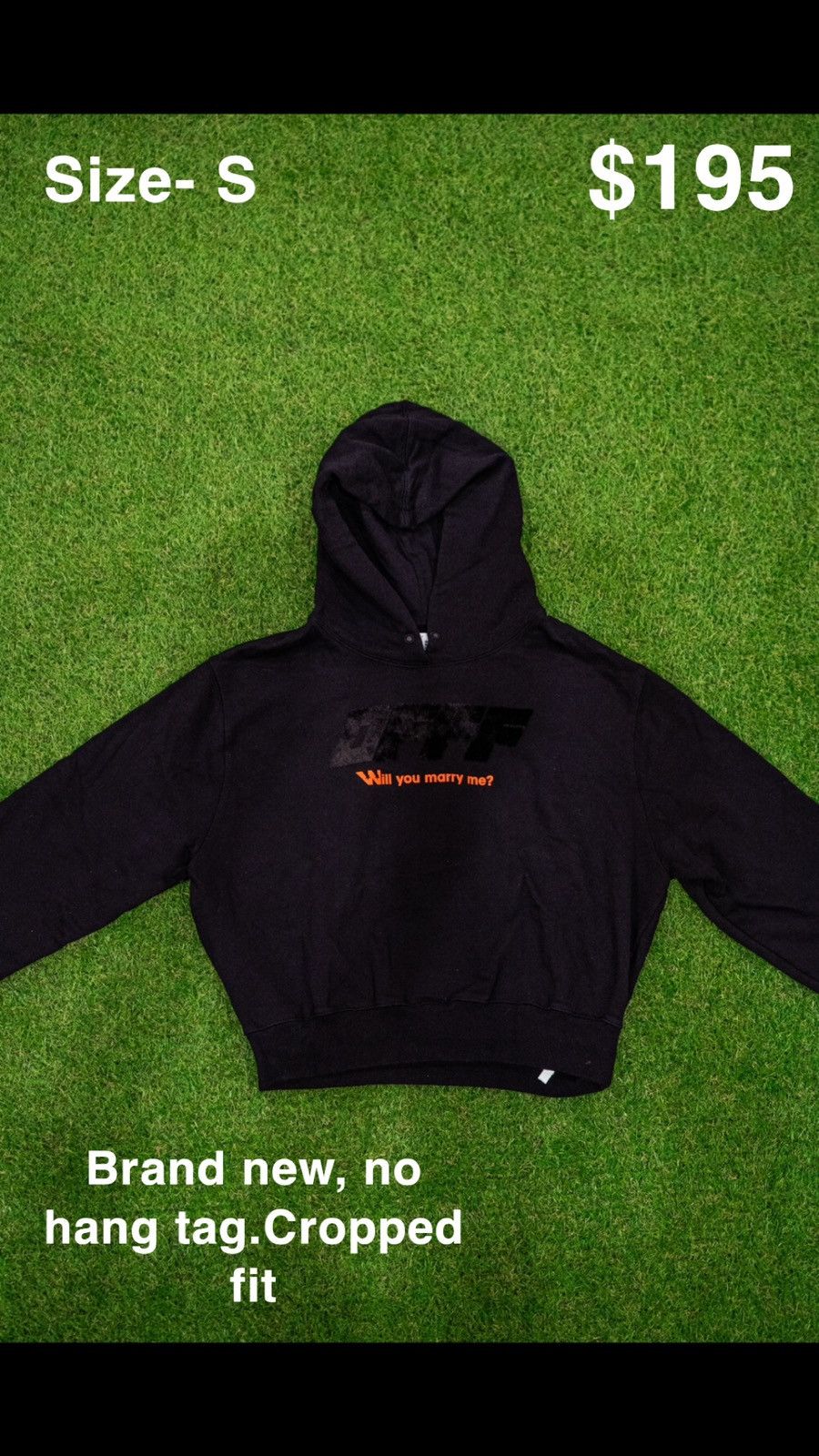 Off-White Offwhite will you marry me hoodie Size US S / EU 44-46 / 1 - 1 Thumbnail