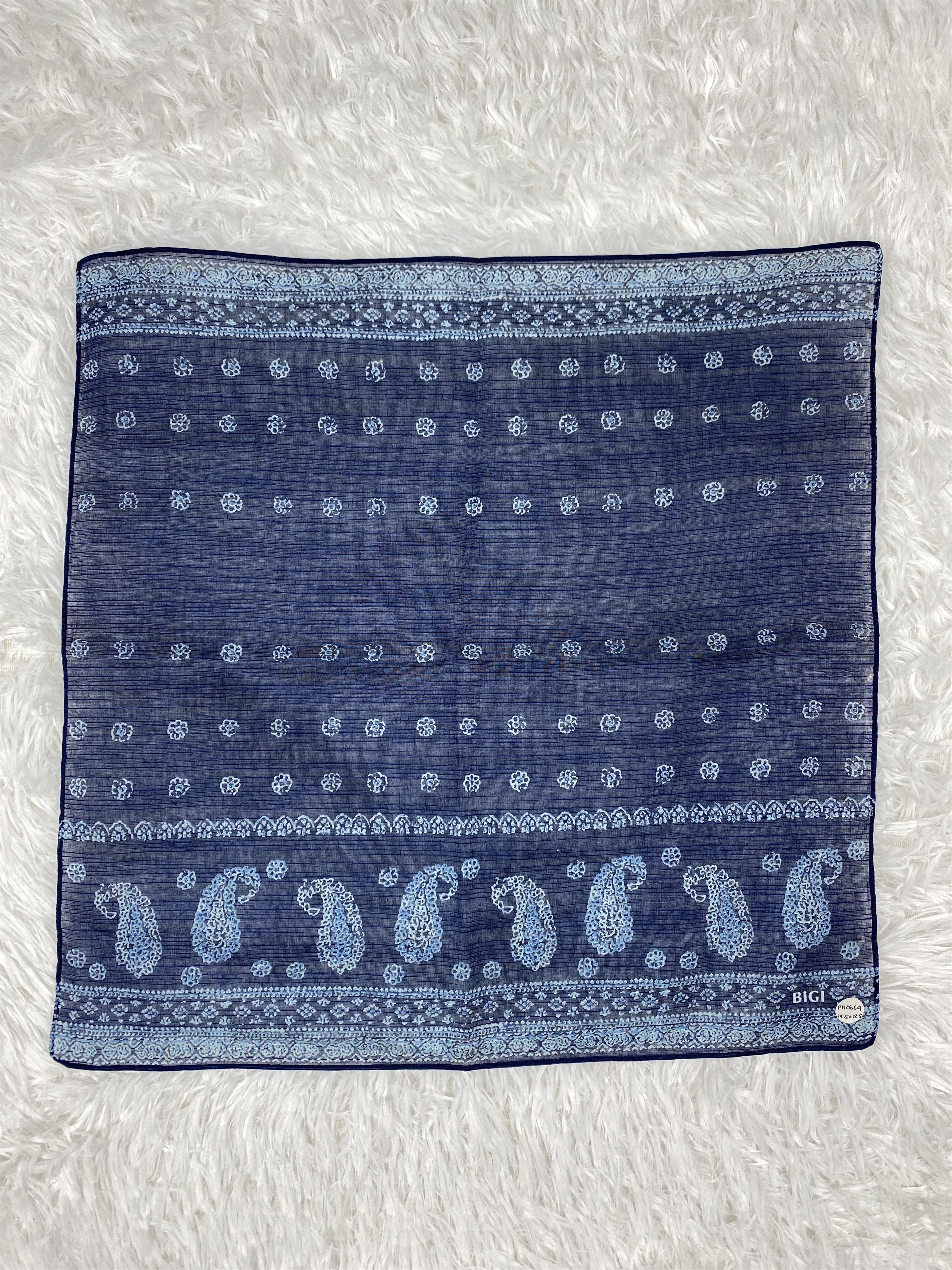 BIGI × Vintage Vintage Bigi Handkerchief Neckerchief PH0669 Size ONE SIZE - 3 Thumbnail
