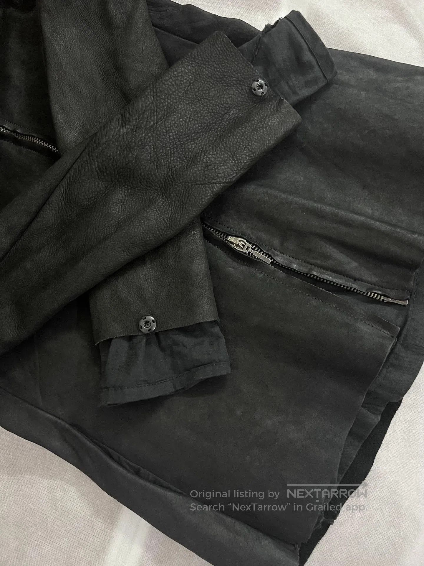 Obscur Black Leather Jacket by Obscur. Size US S / EU 44-46 / 1 - 6 Thumbnail