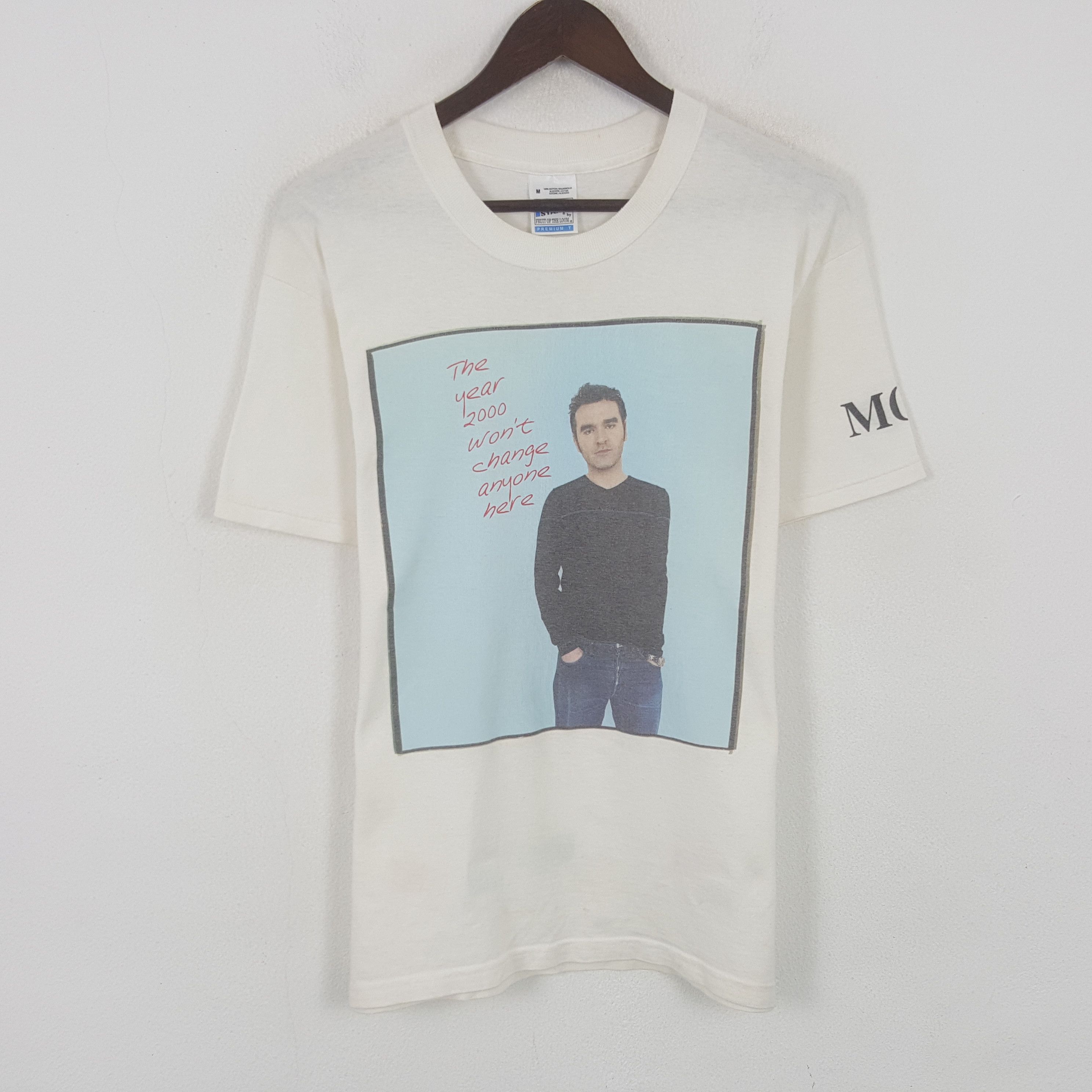 Band Tees Vintage Morrisey MOZ English Singer Songwriter Tshirt Size US M / EU 48-50 / 2 - 1 Thumbnail