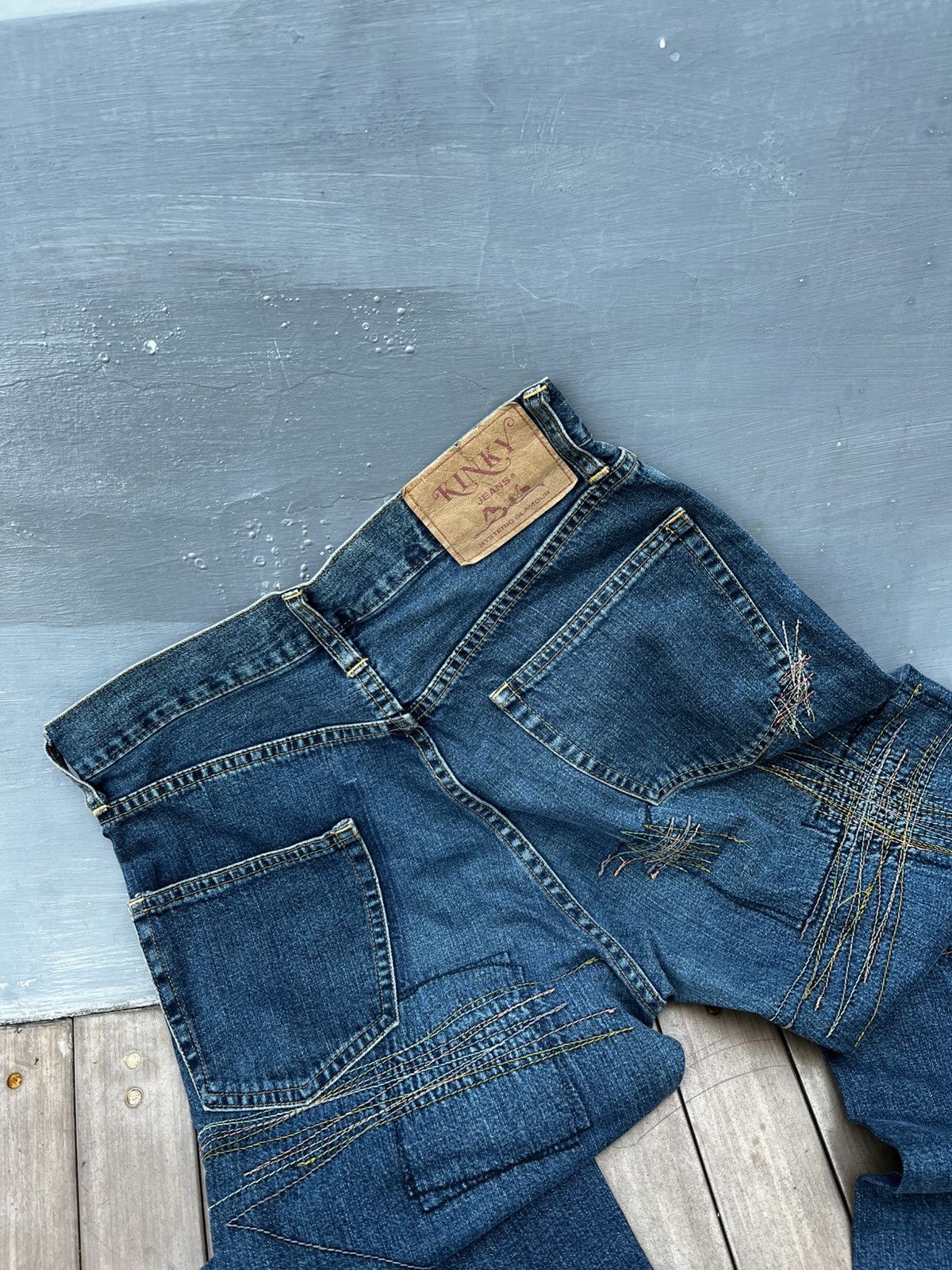 Hysteric Glamour Vtg Punk Thread Line “KINKY” Hysteric Glamour Jeans Size 27" / US 4 / IT 40 - 1 Thumbnail