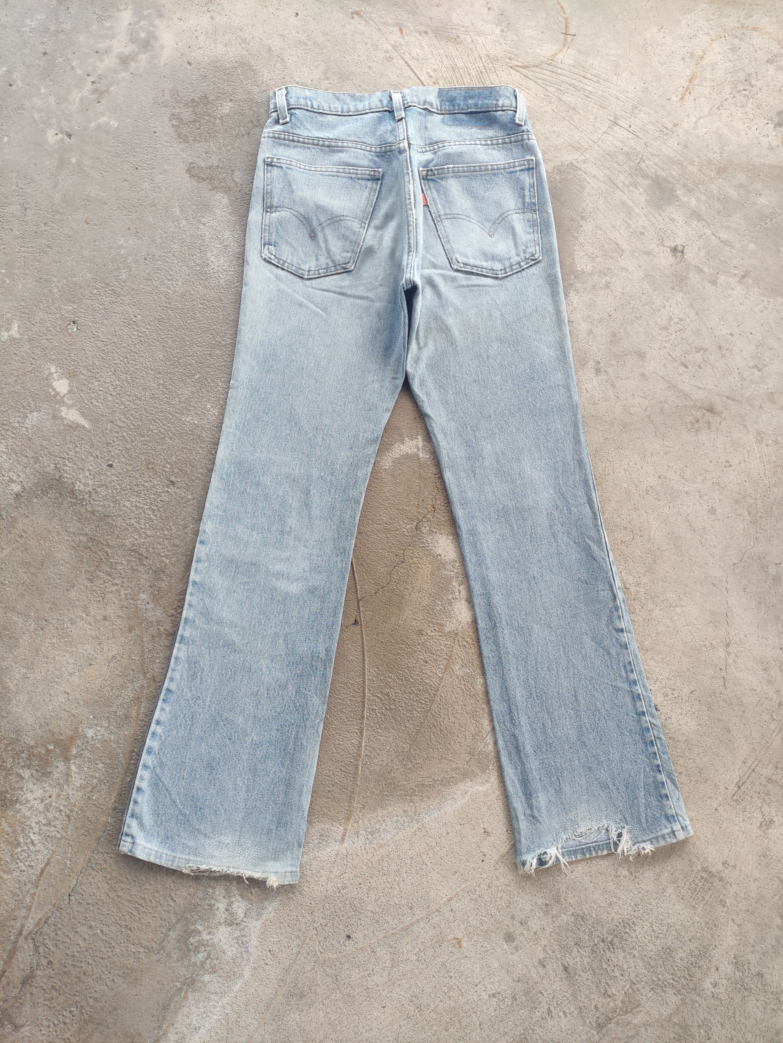 Levi's Vintage Levis Flare Jean Distressed Faded Denim Pants Size US 30 / EU 46 - 8 Thumbnail
