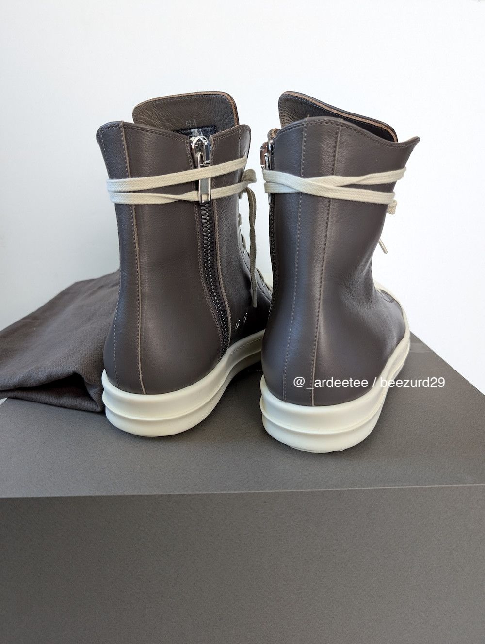 Rick Owens 💥1/1 SAMPLE DUST LEATHER RAMONES HIGH Size US 8 / EU 41 - 5 Thumbnail