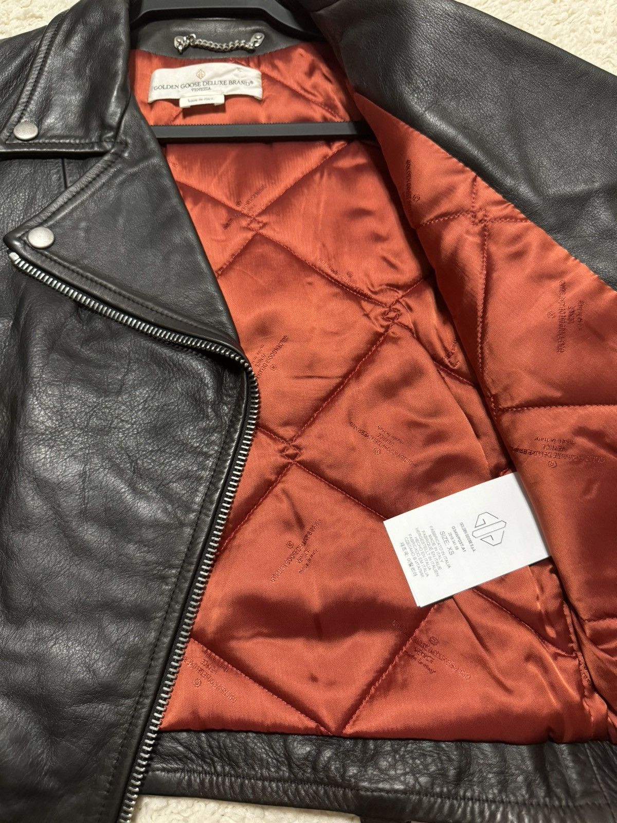 Golden Goose Golden Goose Leather Biker Jacket Size XS / US 0-2 / IT 36-38 - 4 Thumbnail