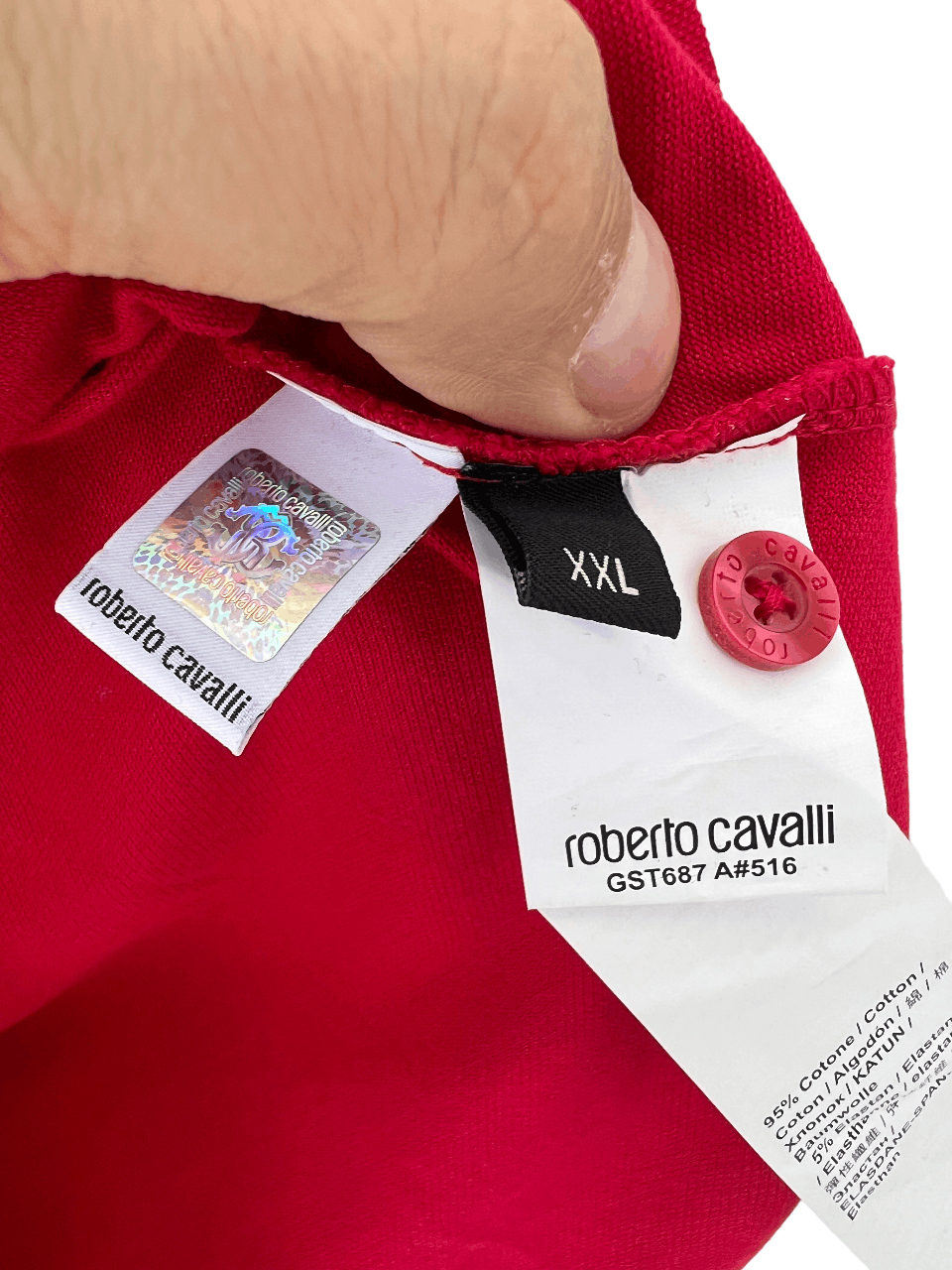 Roberto Cavalli Roberto Cavalli Polo Shirt XL Size US XL / EU 56 / 4 - 5 Thumbnail