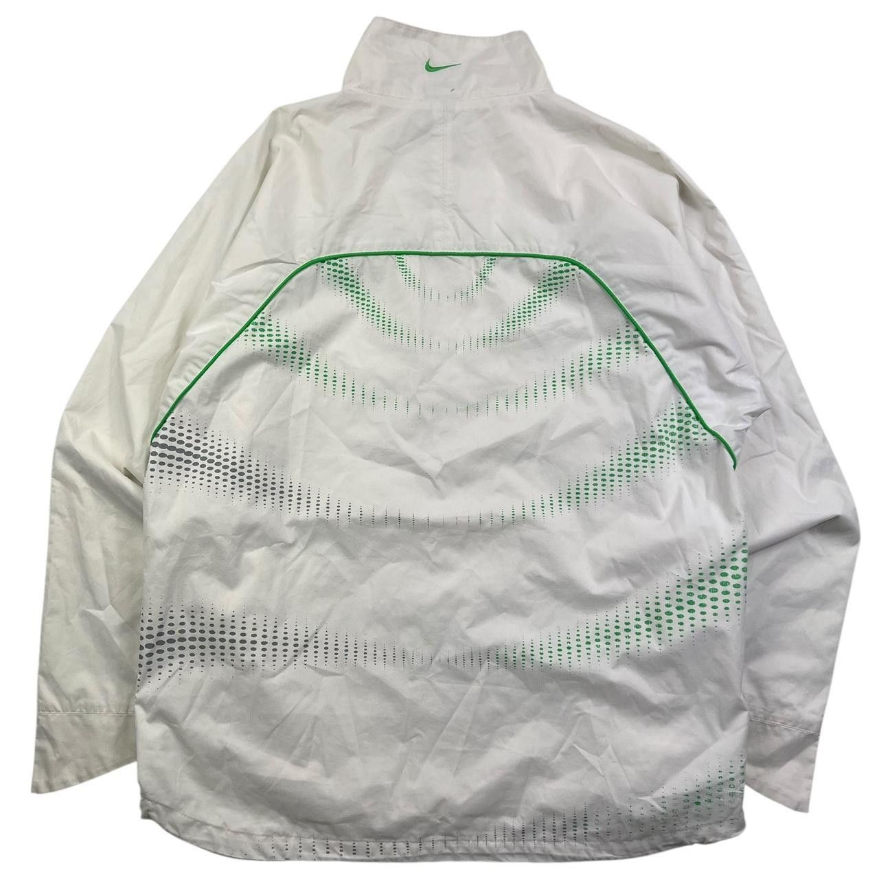 Nike Vintage 2000s Nike TN Track Jacket White & Green - Medium Size US M / EU 48-50 / 2 - 2 Thumbnail