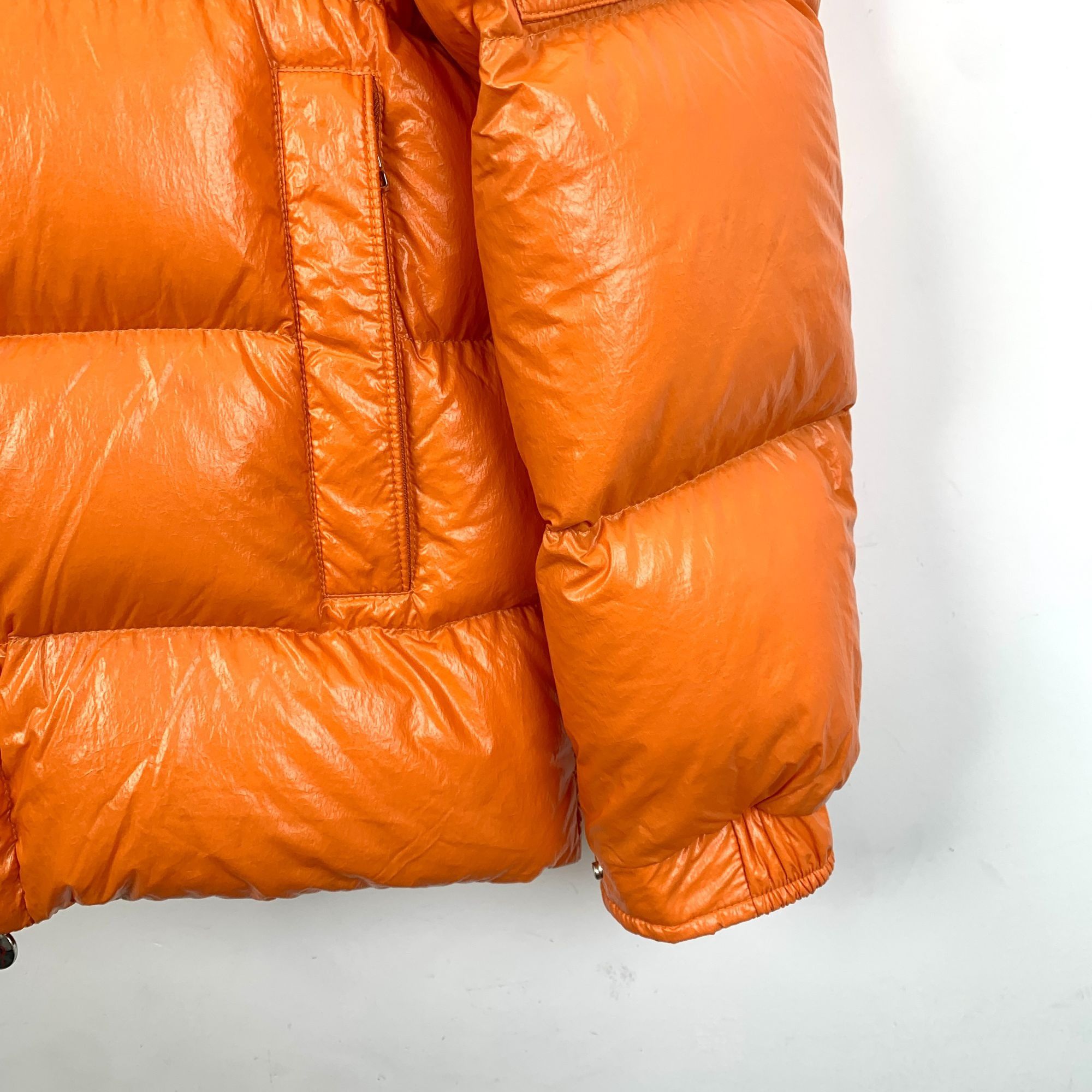 Moncler Moncler Maya Series 2022 Orange Hooded Quilted Down Jacket Size S / US 4 / IT 40 - 4 Thumbnail