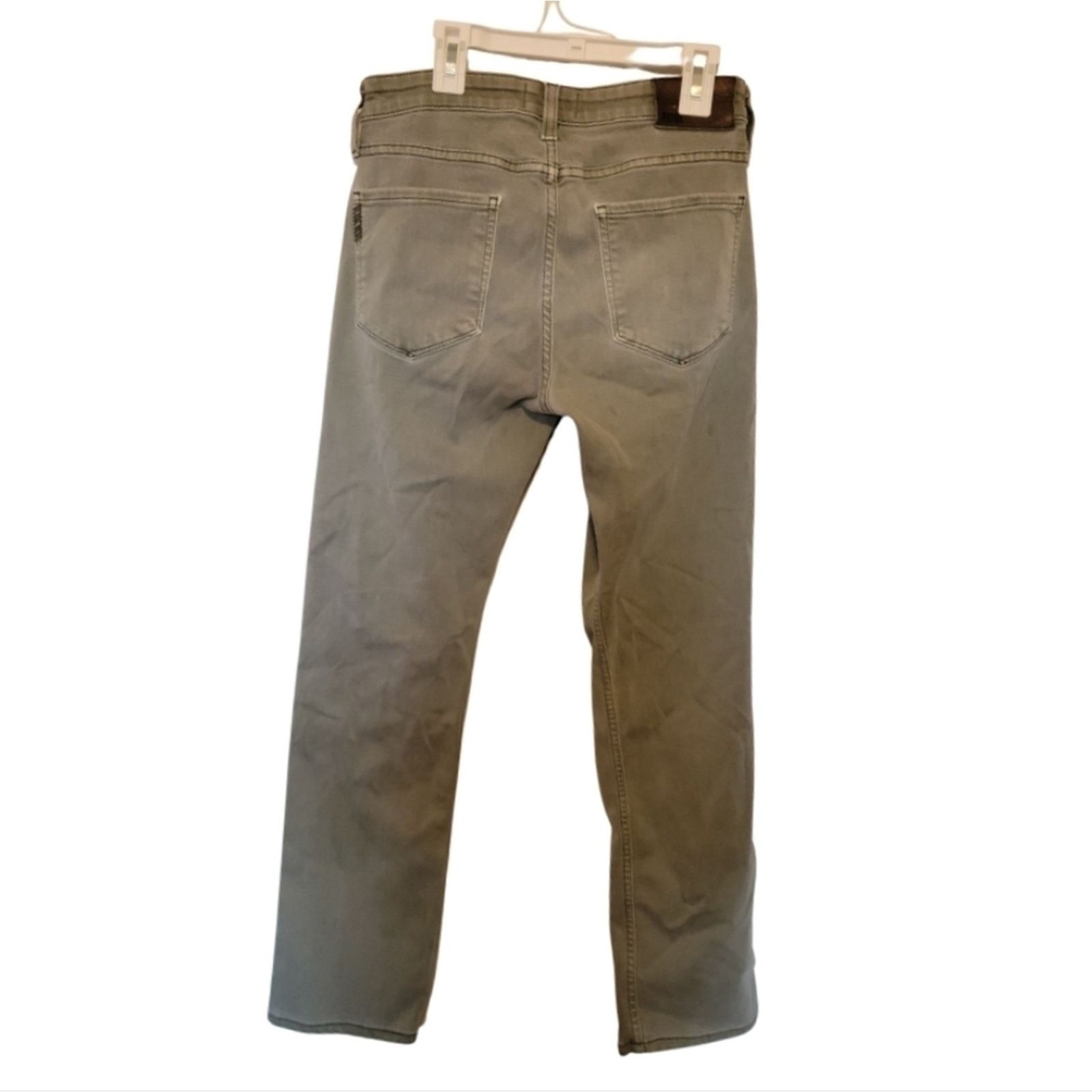 Paige Paige Federal Straight Leg Jeans Green, Classic Fit, Size 29 Size 29" - 3 Thumbnail