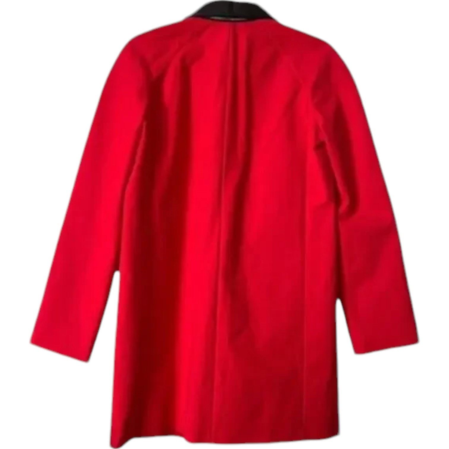 Michael Kors MICHAEL KORS Red Peacoat Made in Italy, XS /US2 SRP: $4500 Size XS / US 0-2 / IT 36-38 - 5 Thumbnail