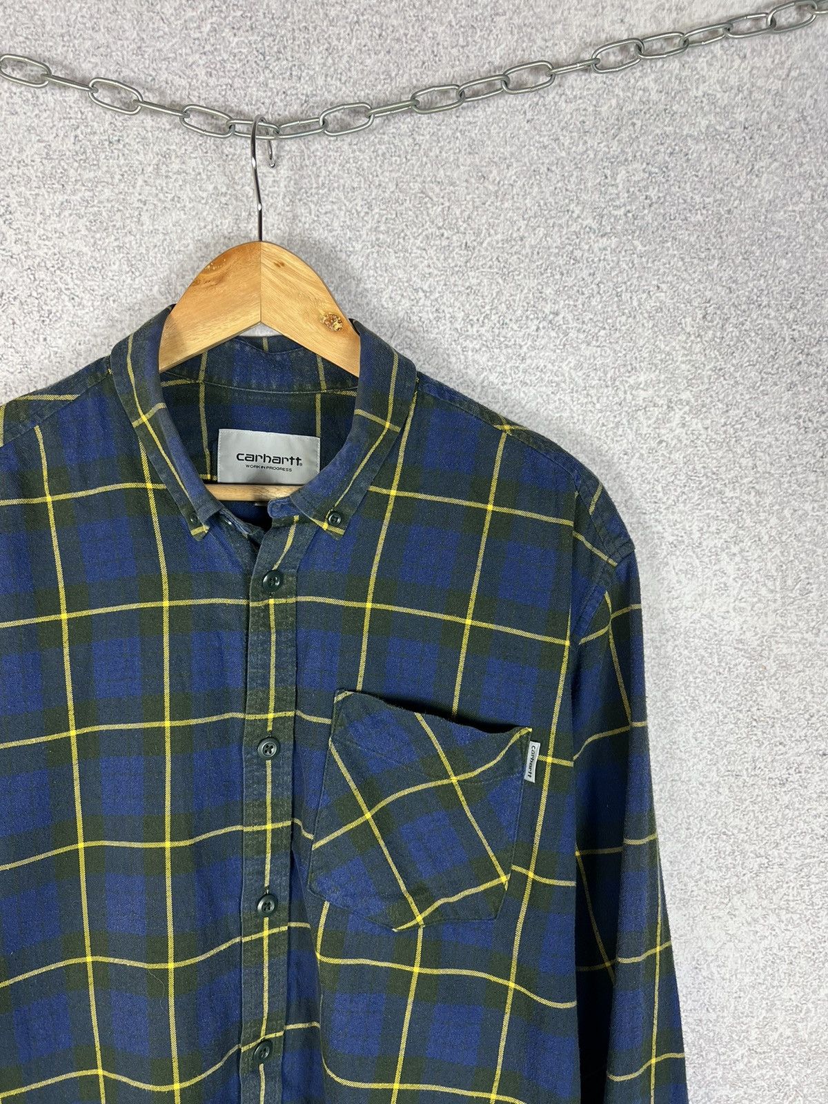 Carhartt Vintage Carhartt WIP Check Flannel Shirt Size US L / EU 52-54 / 3 - 2 Thumbnail