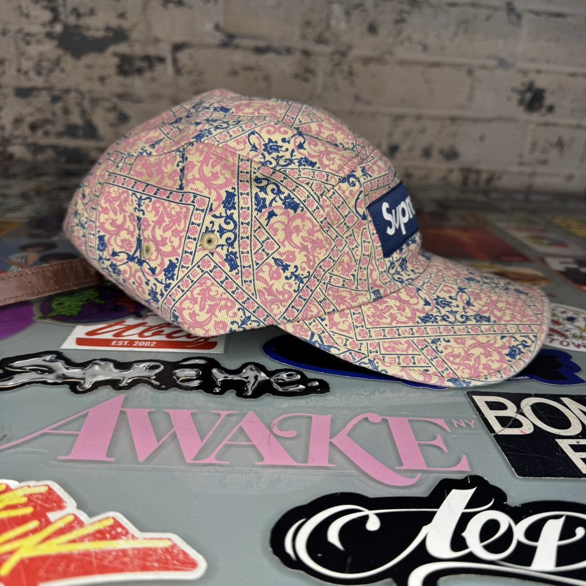 Supreme Supreme Washed Chino Twill Camp Cap VNDS FW21 Floral Cards Size ONE SIZE - 2 Thumbnail