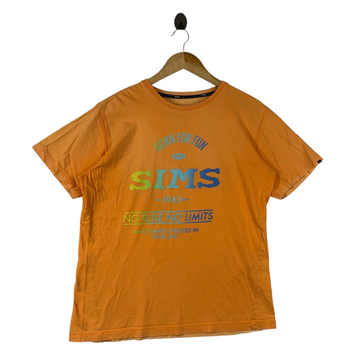 Other Vintage Sims Snowboards "Born For Fun" Graphic Tee Size US XL / EU 56 / 4 - 1 Thumbnail
