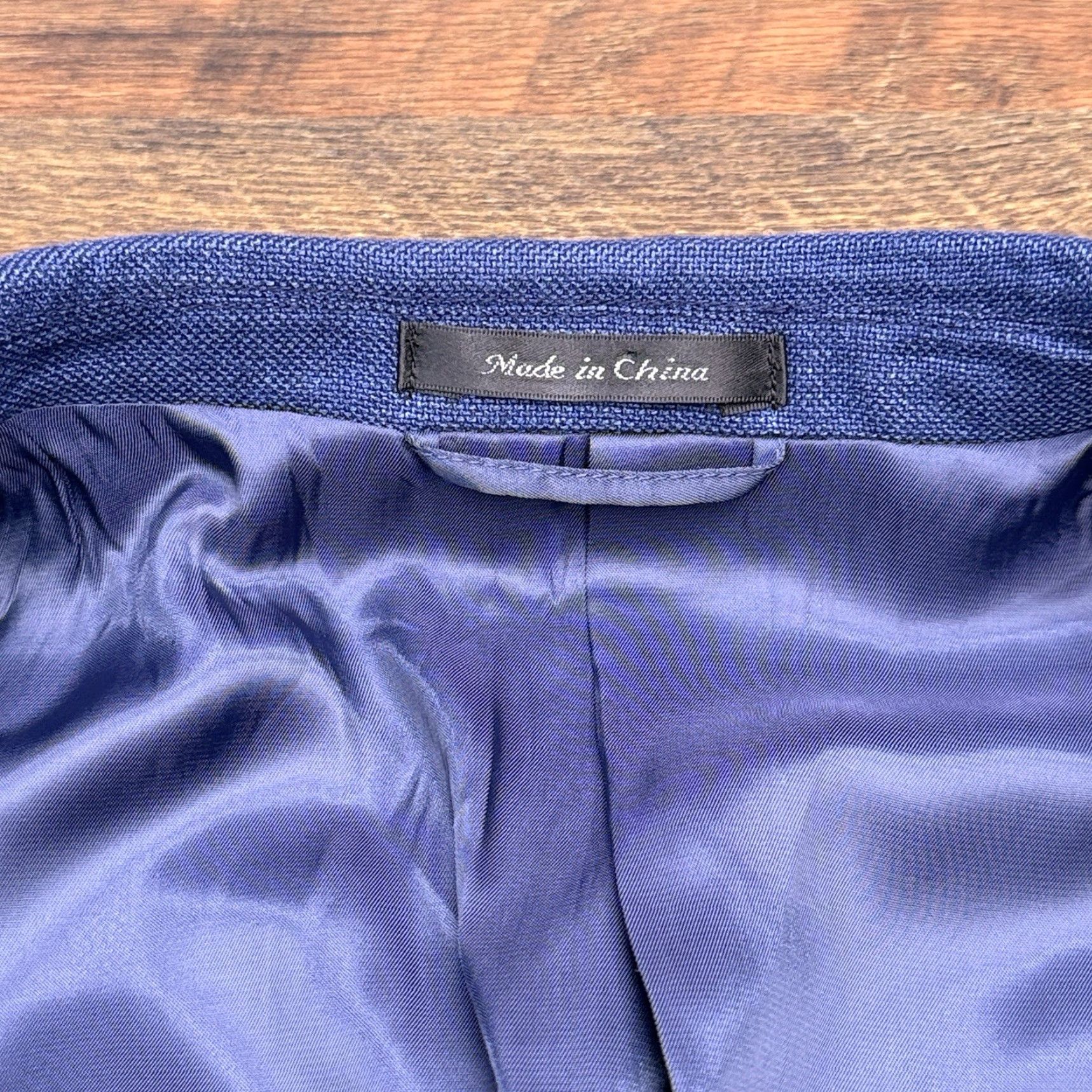 Ralph Lauren Lauren Ralph Lauren Blazer Sport Coat Linen Blend Blue 48R Men Regular Notch Lapel Single-Breasted Two-Button Size 48R - 5 Thumbnail