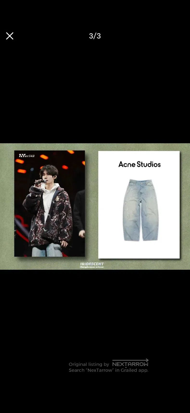Acne Studios Acne Studios Light blue yellow mud water-washed distressed Size US 32 / EU 48 - 6 Thumbnail